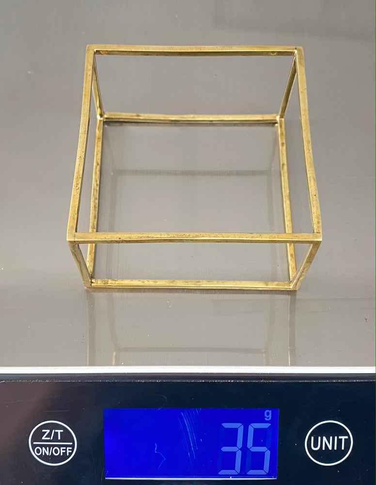 Rectangle Bangle Brass - eleven44