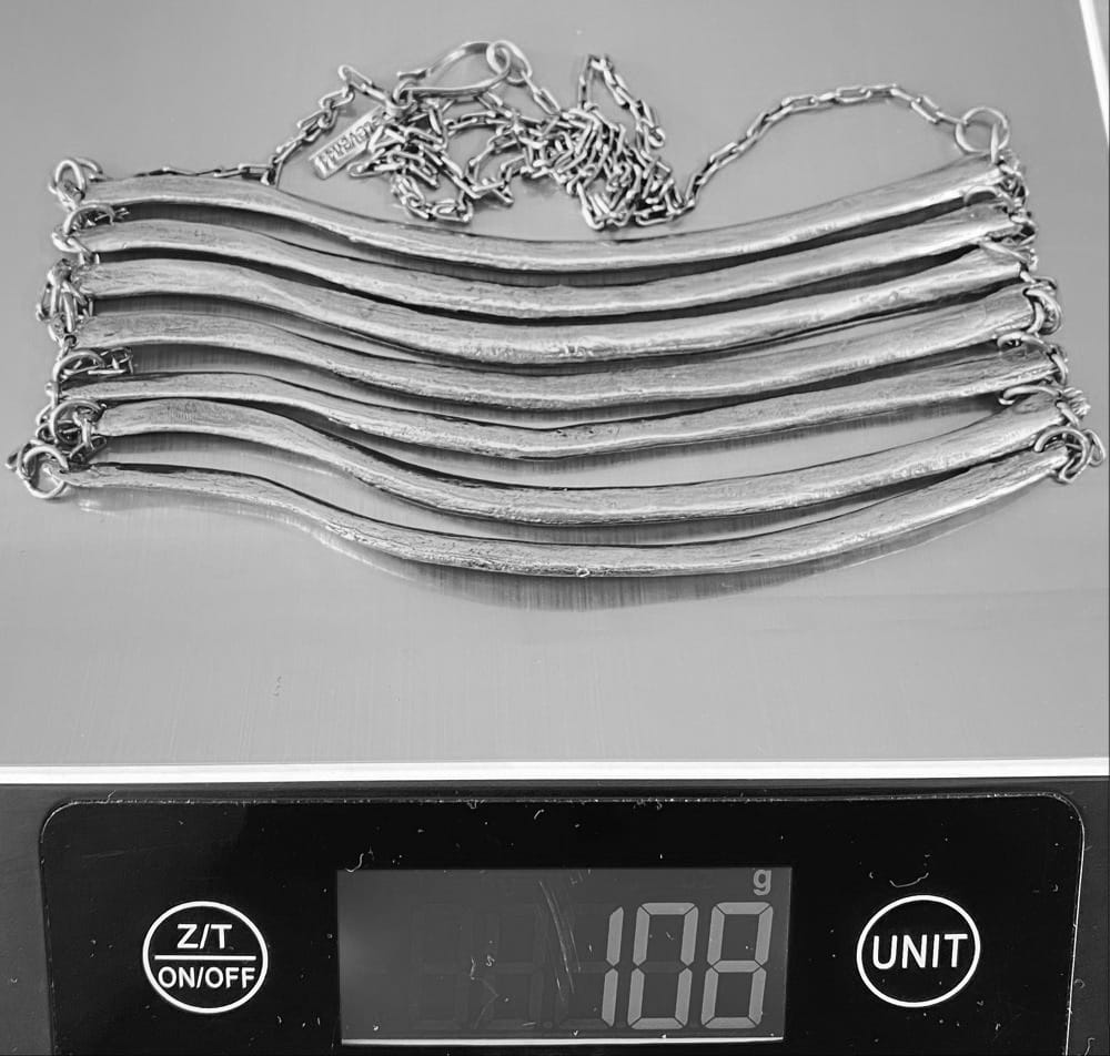 Bone Breast Plate Silver - eleven44