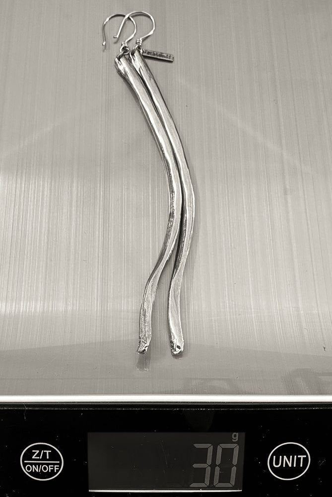 Rib Bone Earring Silver - eleven44