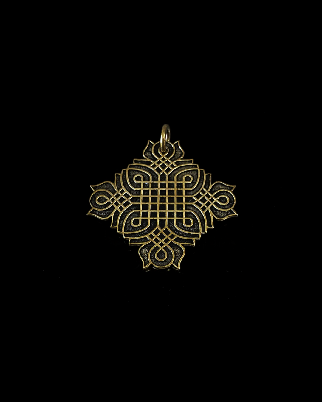 Rangoli Pendant Brass