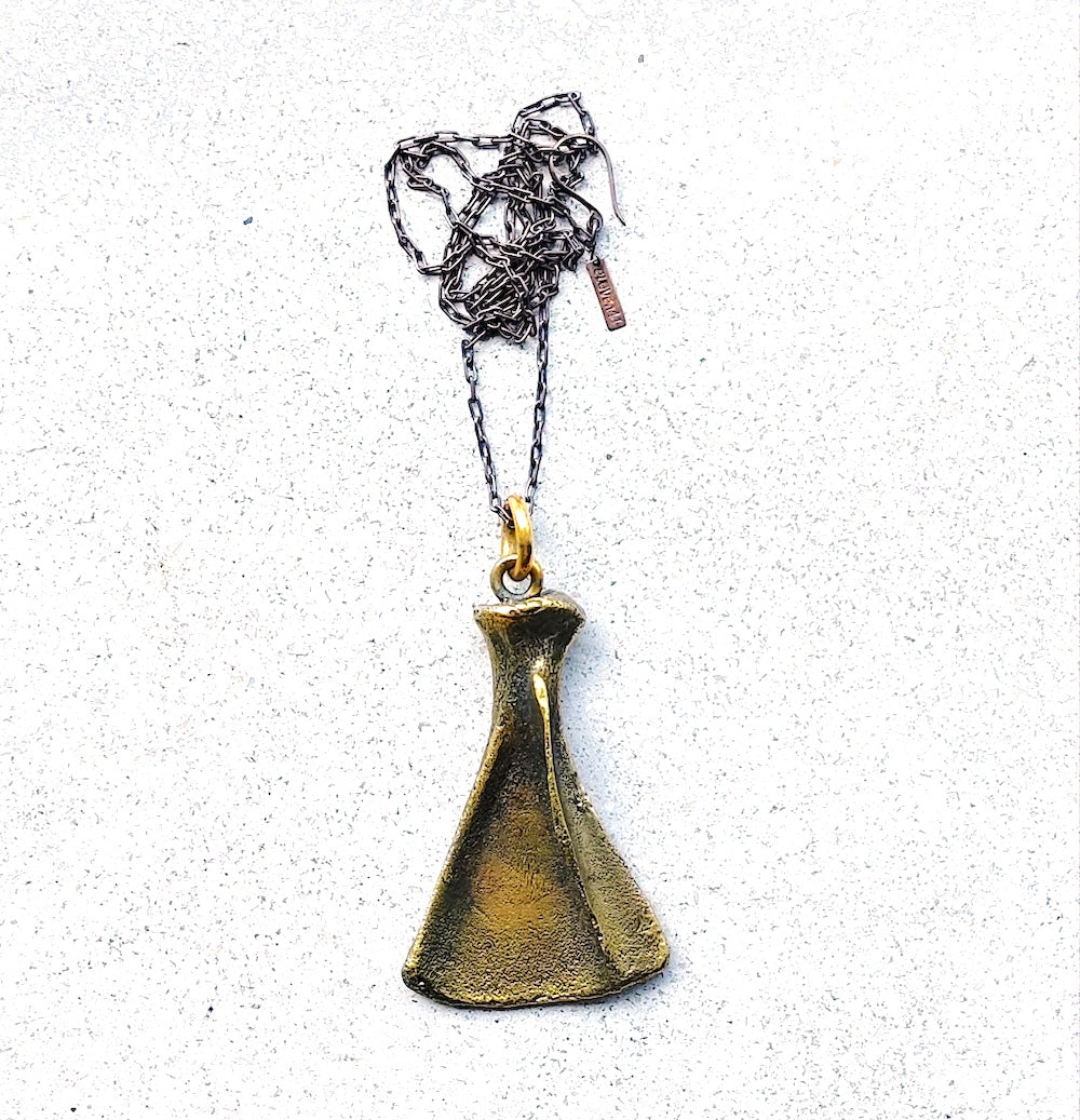 Scapula Pendant Brass