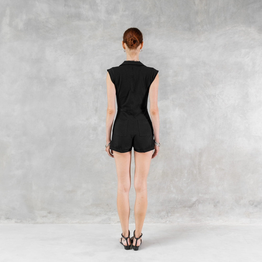 Black Short Romper