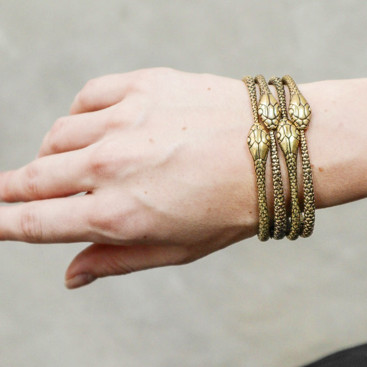 Snake Bangle Brass