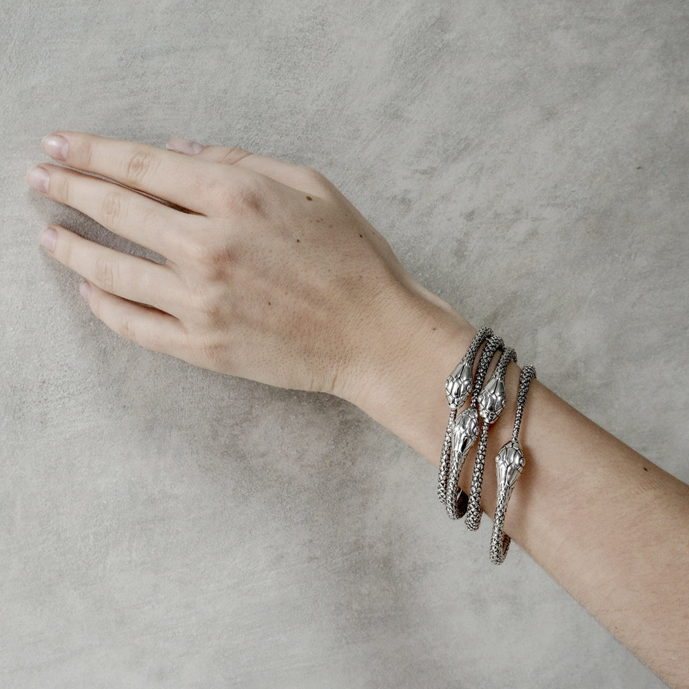 Snake Bangle Silver