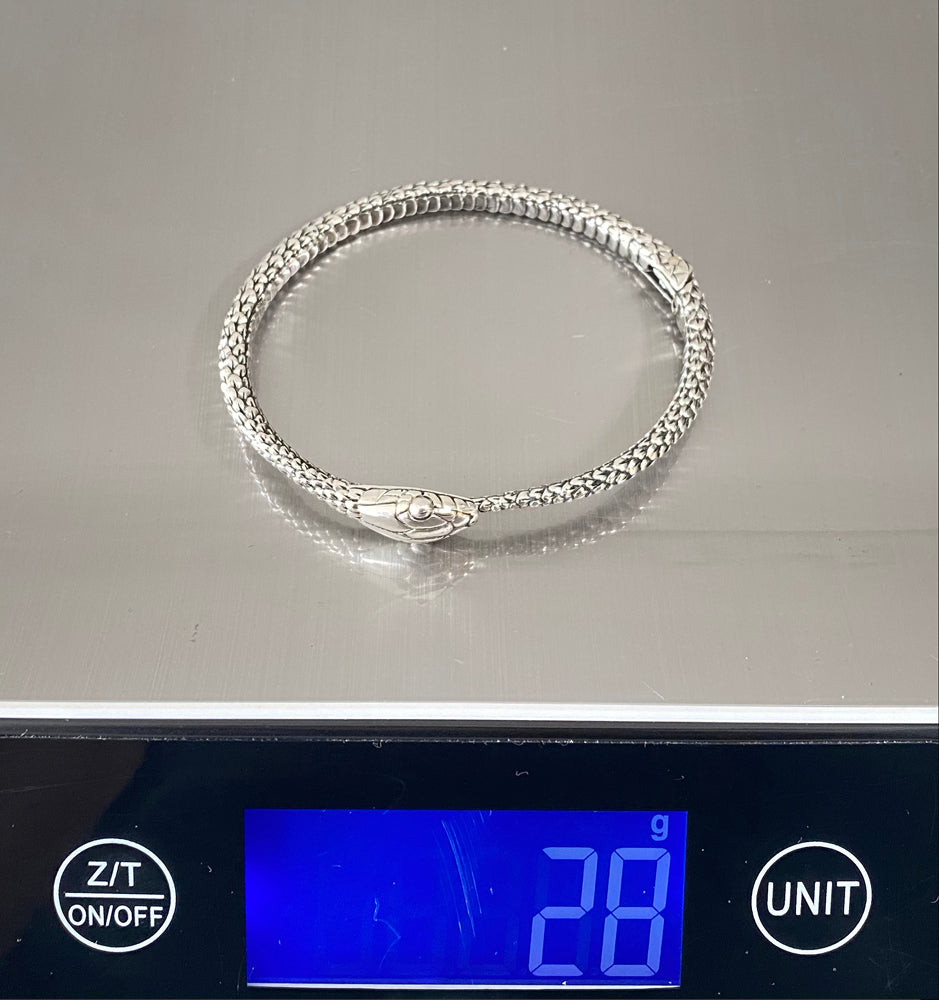 Snake Bangle Sterling Silver - eleven44