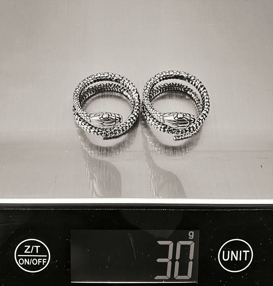Snake Ear Weights Silver - eleven44