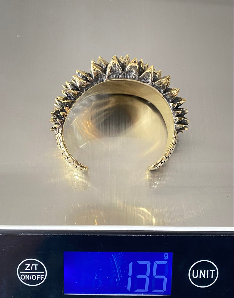 Spike Cuff Brass