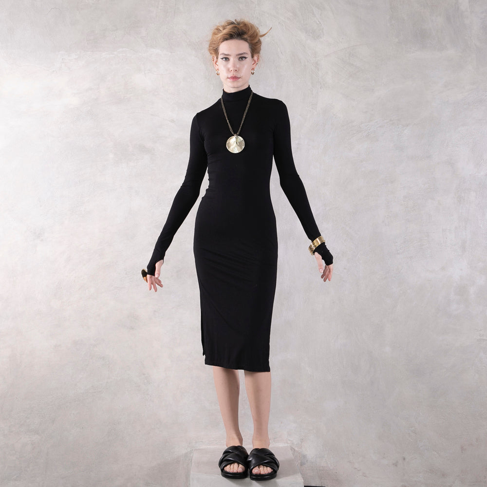 Split Dress Long Sleeve