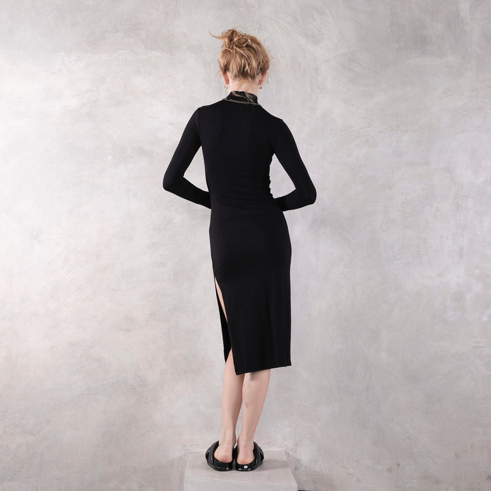 Split Dress Long Sleeve