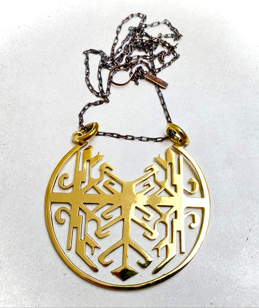 Sumatra Pendant Brass