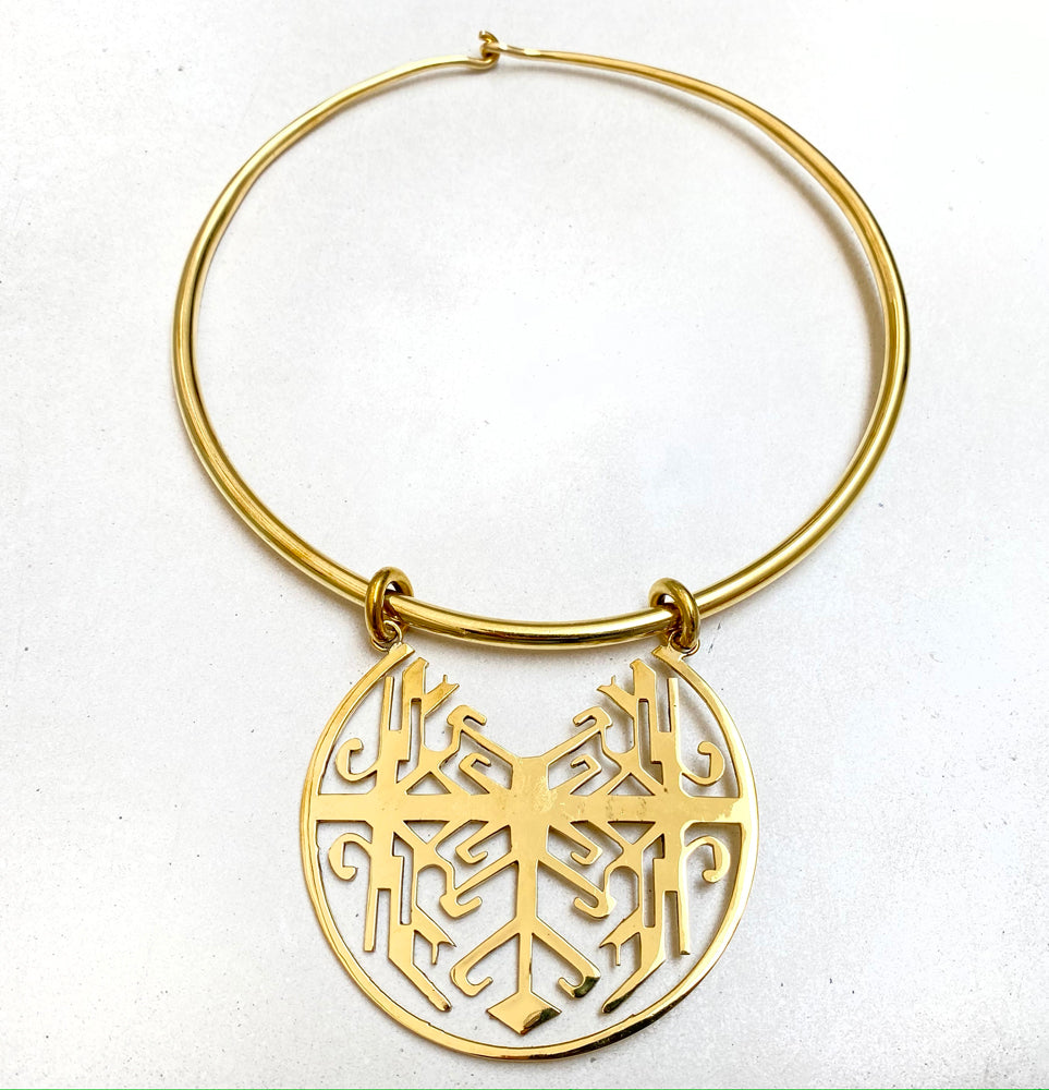 Sumatra Pendant Brass