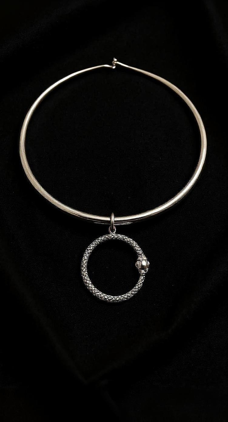 Snake Pendant Sterling Silver