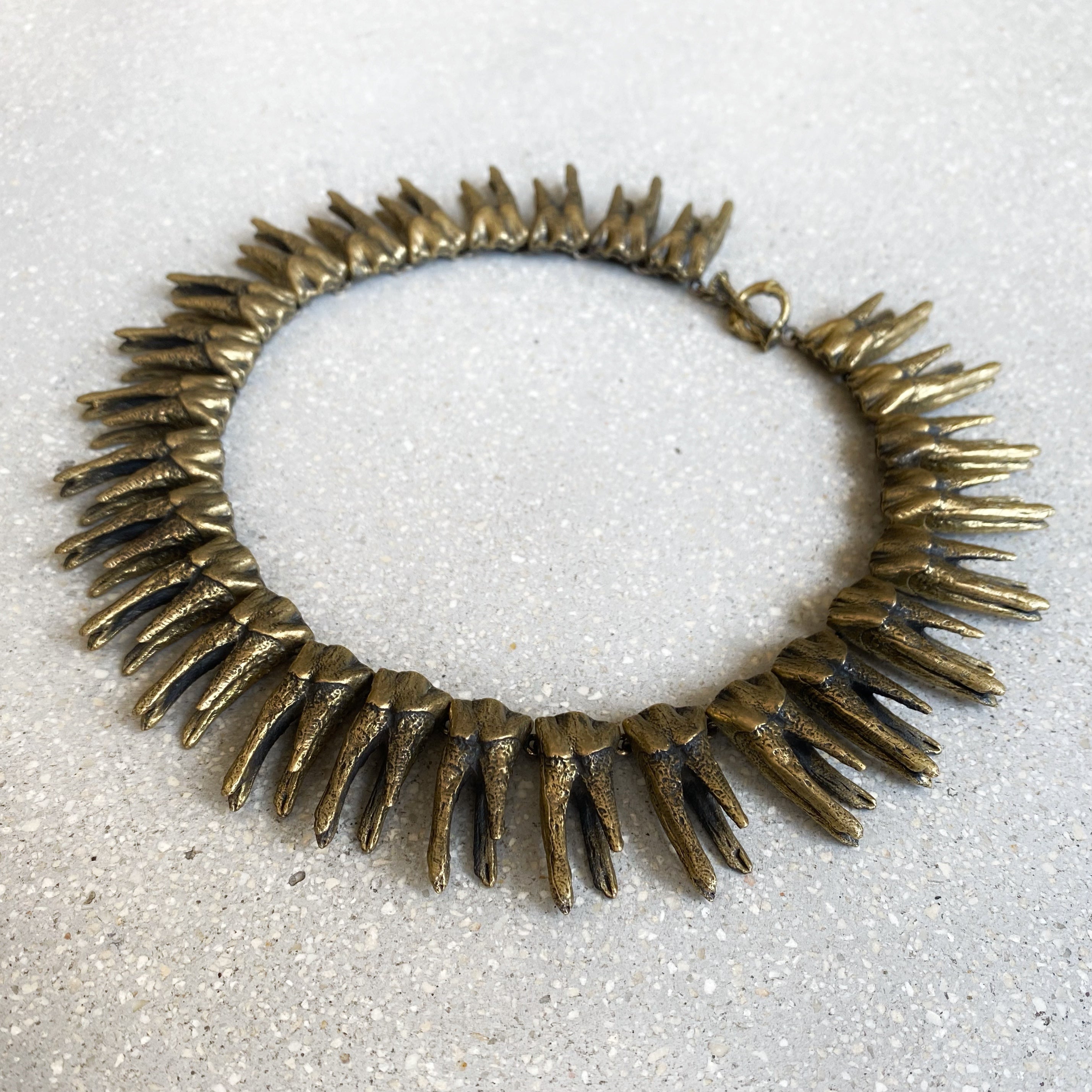 Tooth Choker Brass