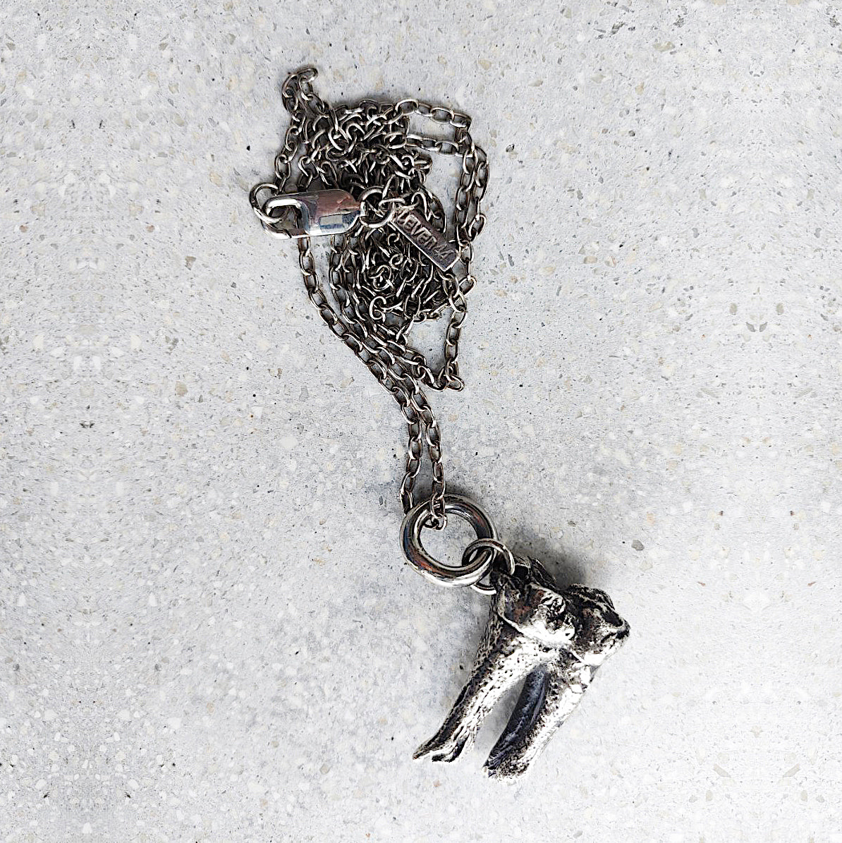Tooth Pendant Sterling Silver