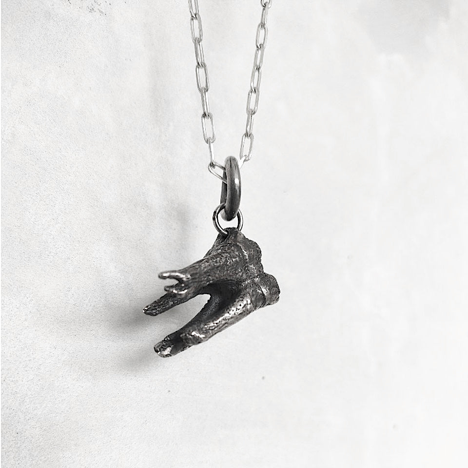 Tooth Pendant Sterling Silver