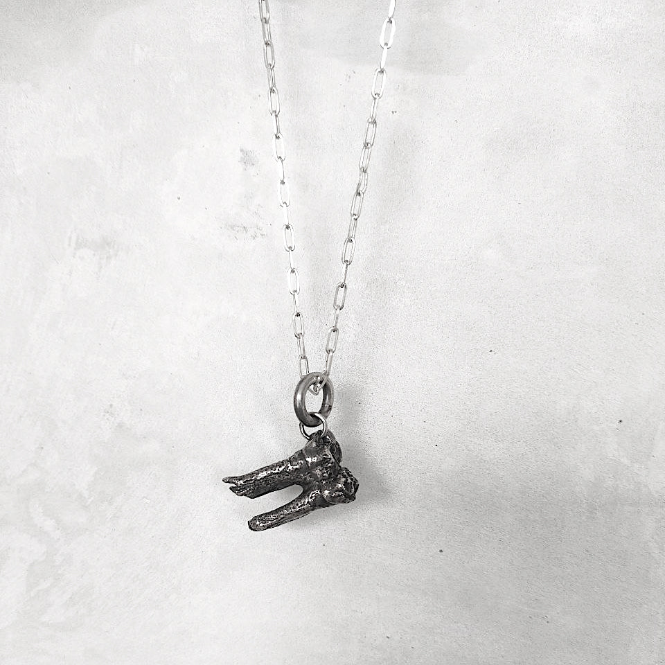 Tooth Pendant Sterling Silver
