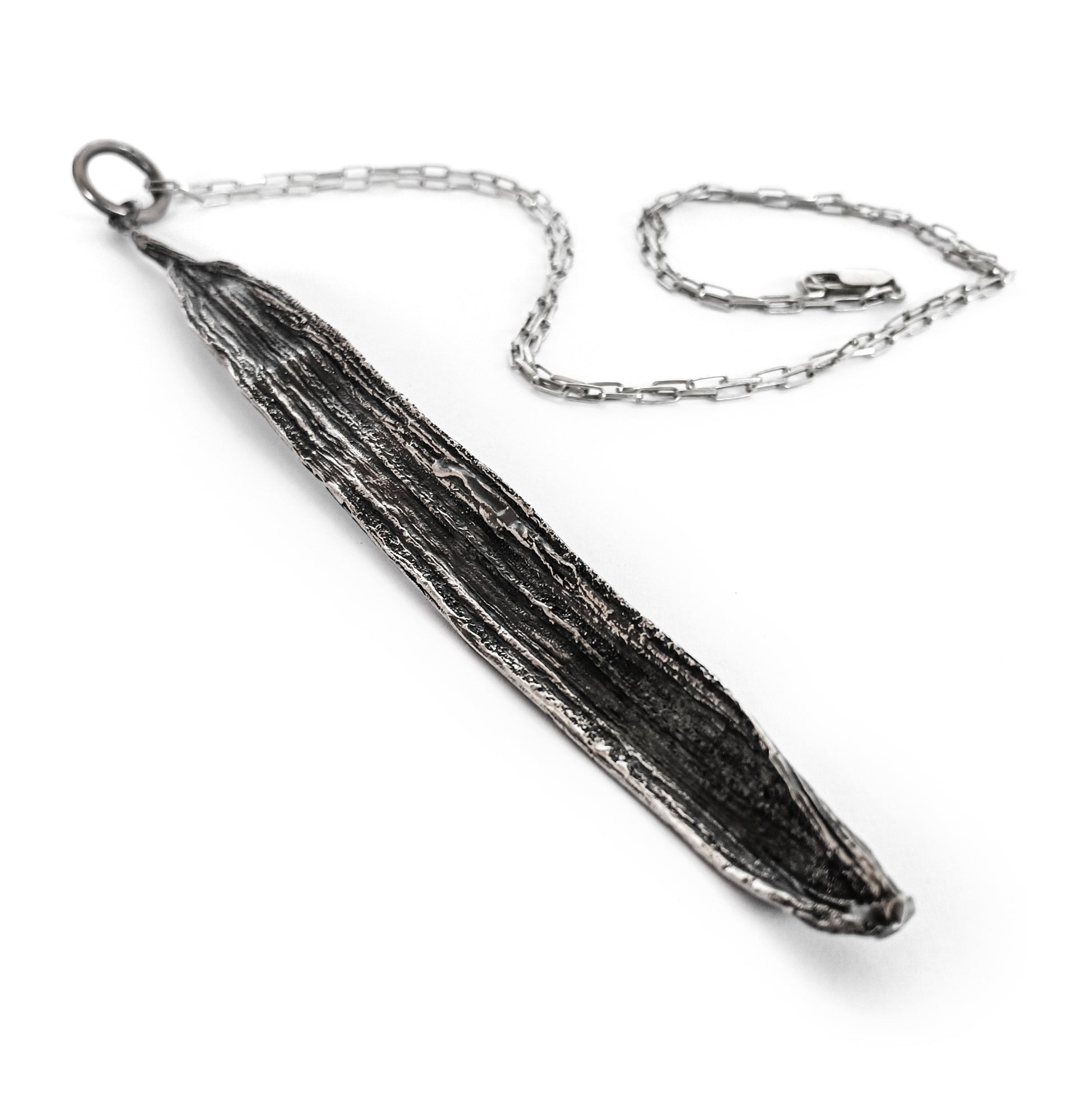 Vanilla Pod Pendant Sterling Silver