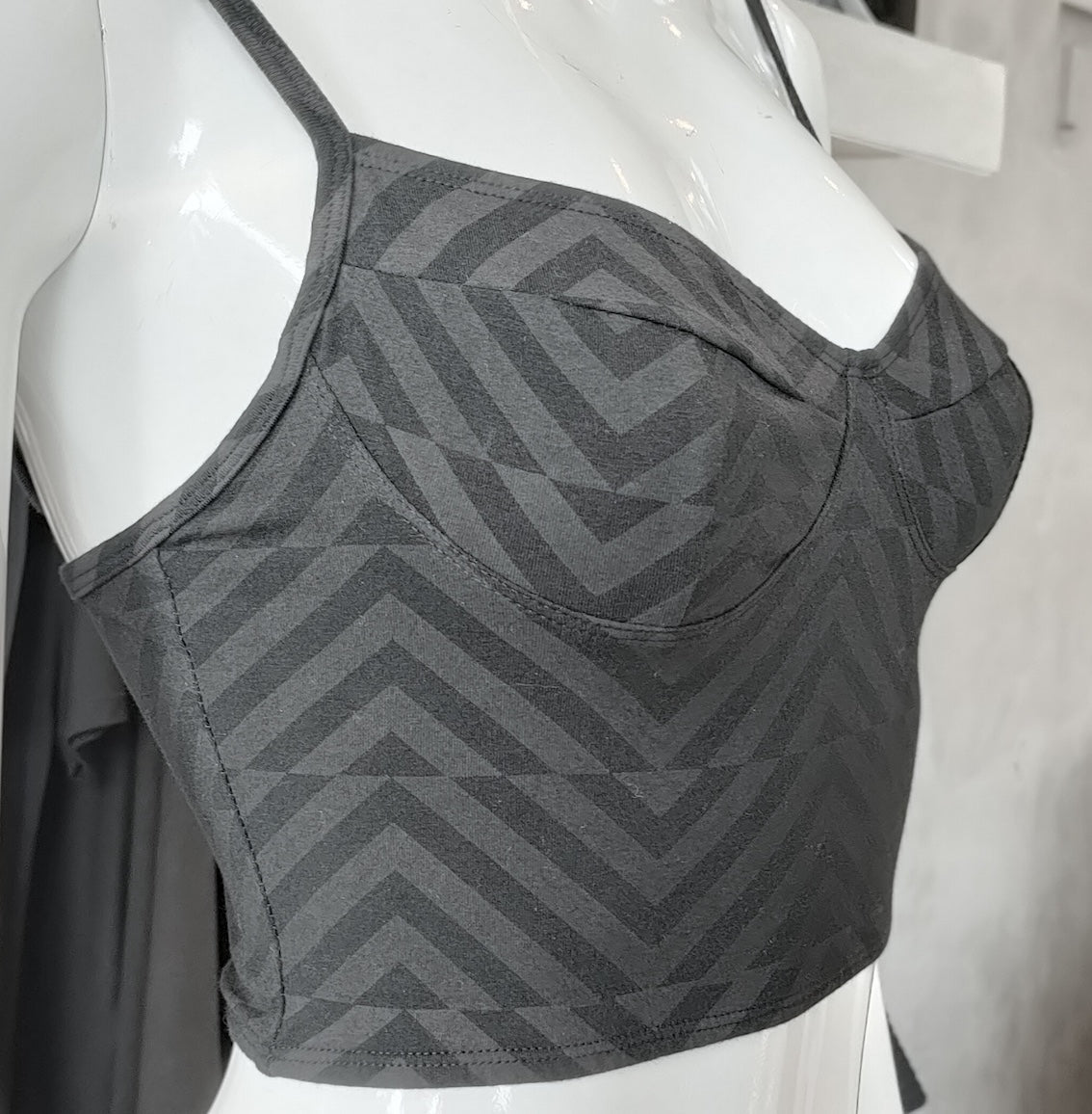 Zig Zag Bustier Organic Cotton Lycra