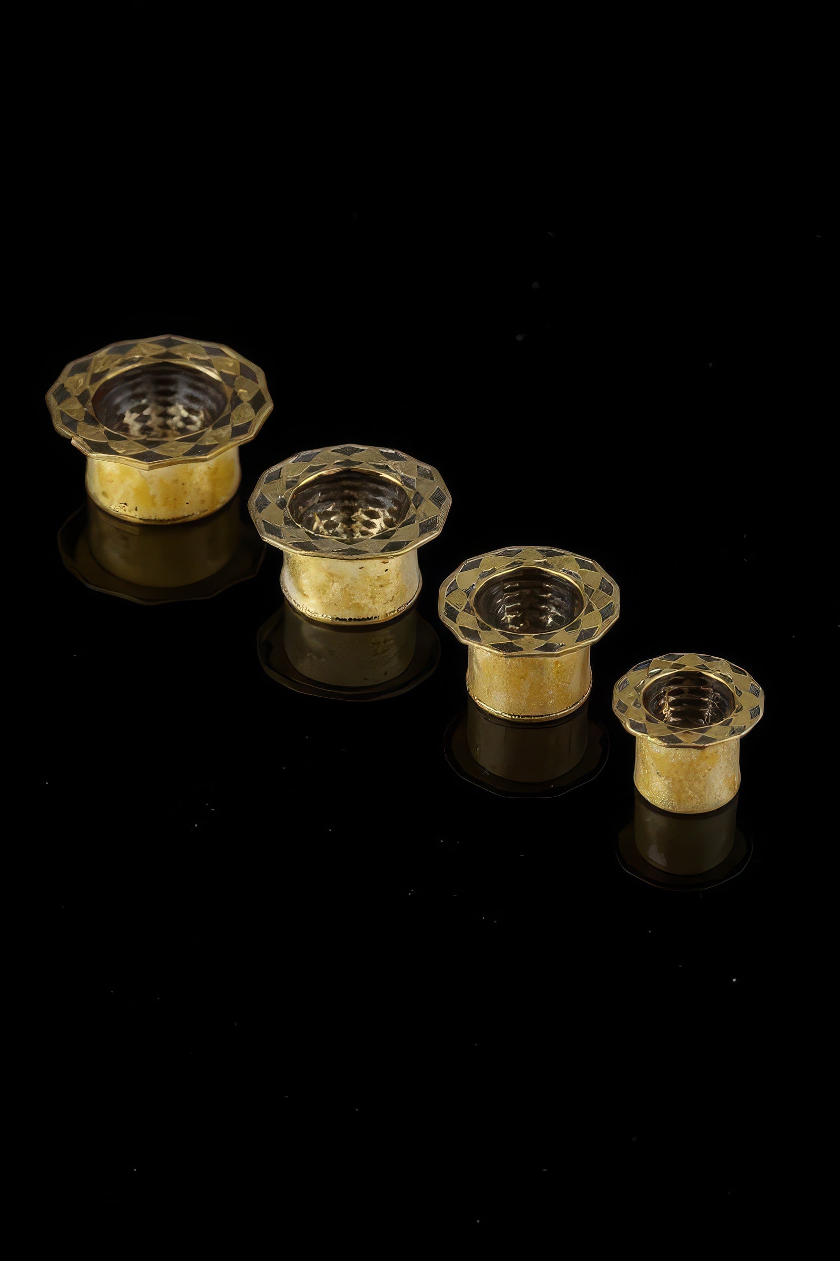 Dome Tunnels 22K Gold Plated