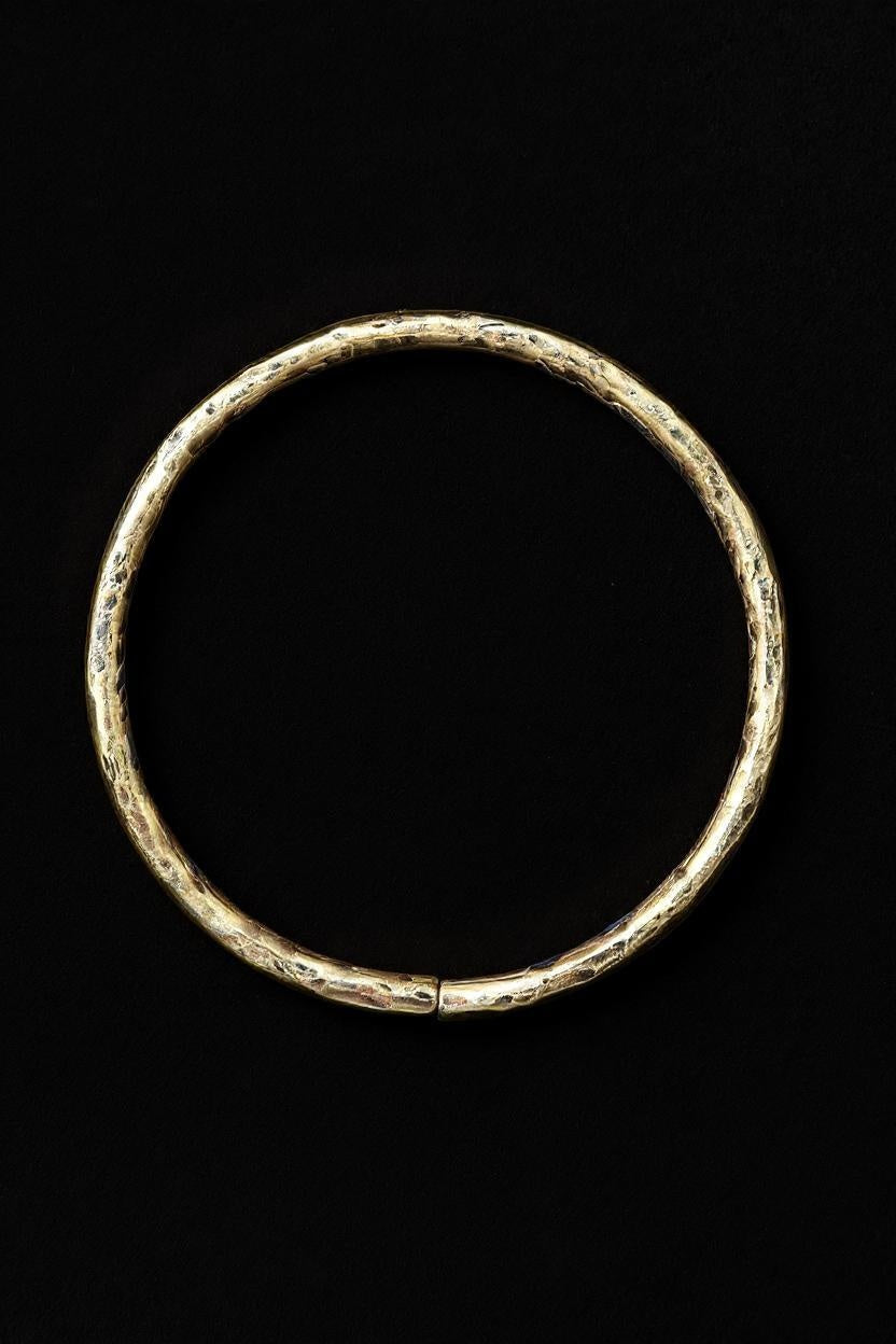 Gauged Hammered Hoops Brass