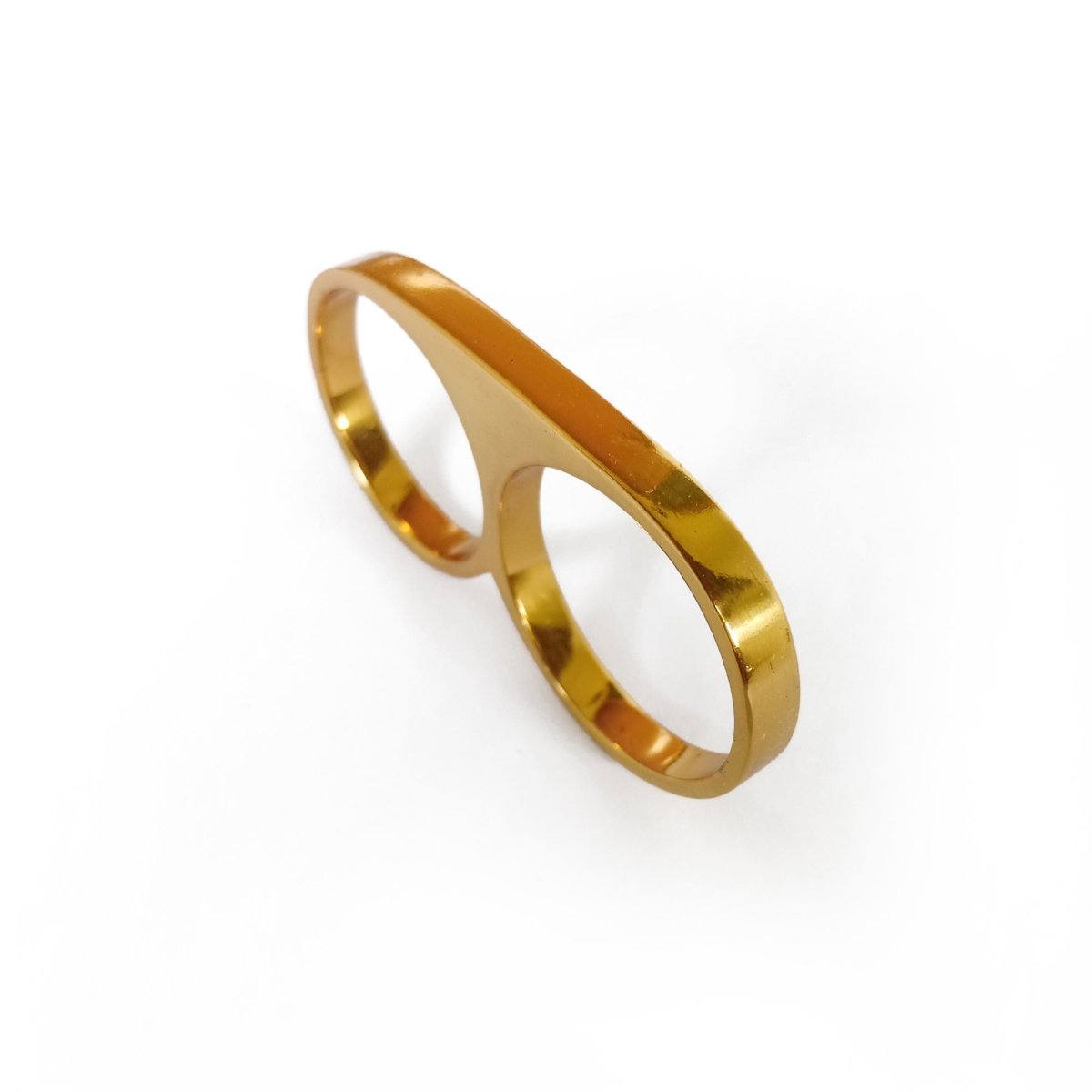 2 Finger Ring Slim Gold - eleven44