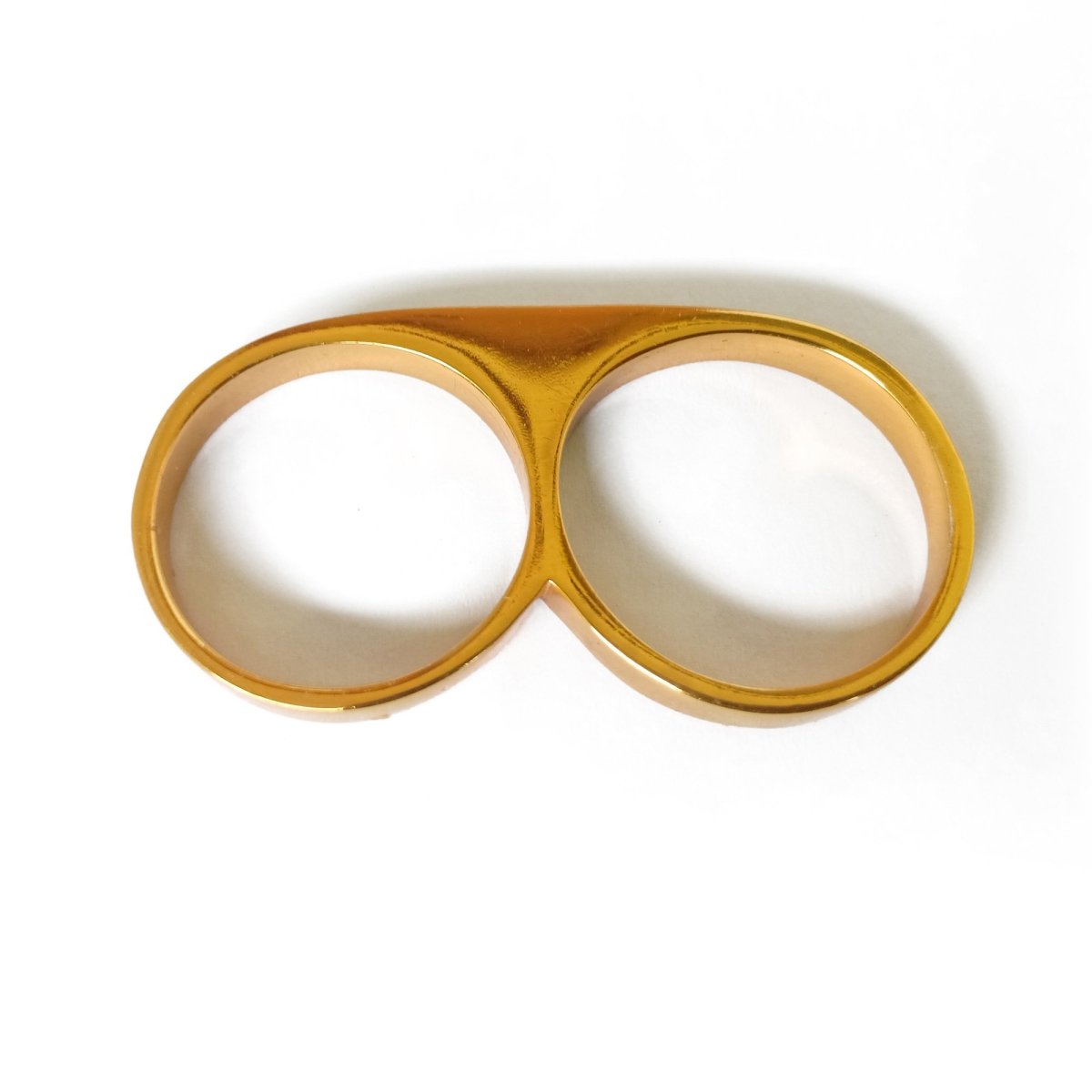 2 Finger Ring Slim Gold - eleven44
