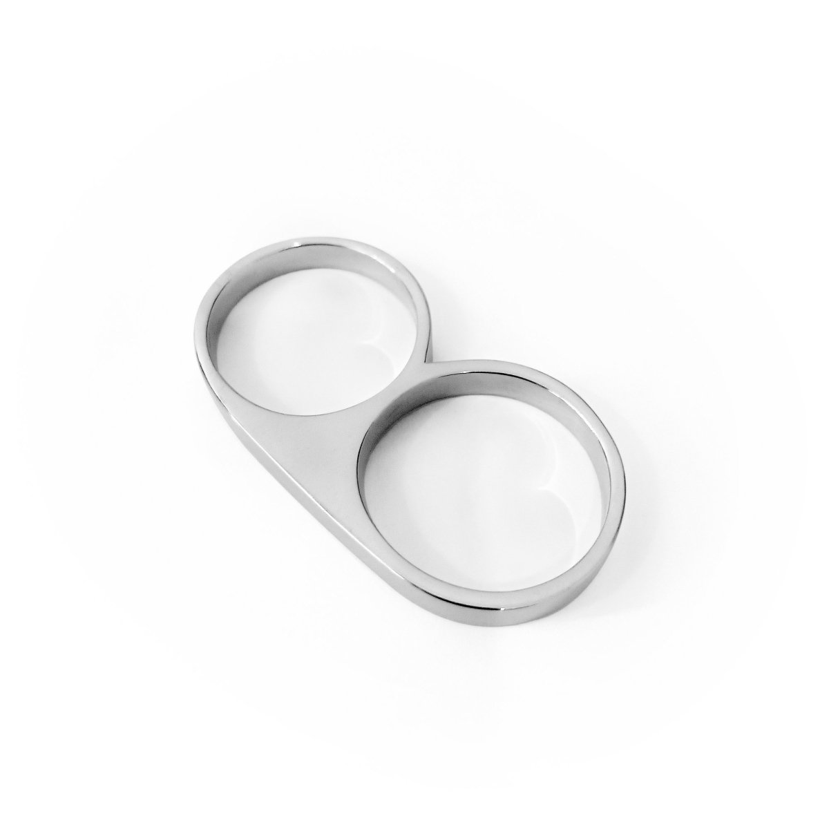 2 Finger Ring Slim Silver - eleven44