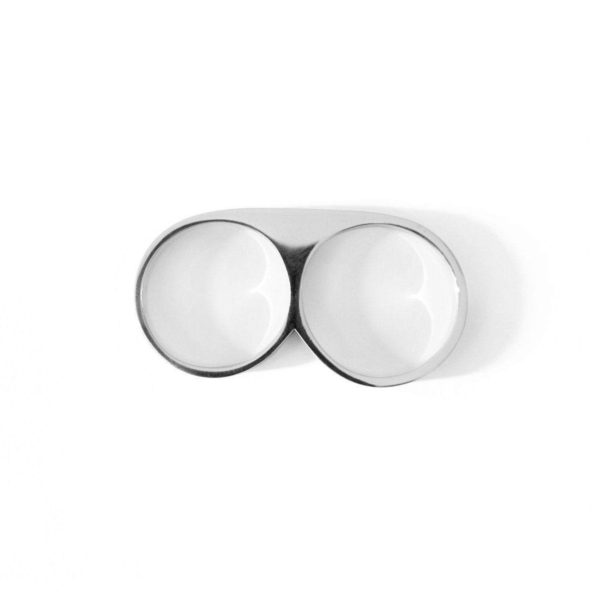 2 Finger Ring Slim Silver - eleven44