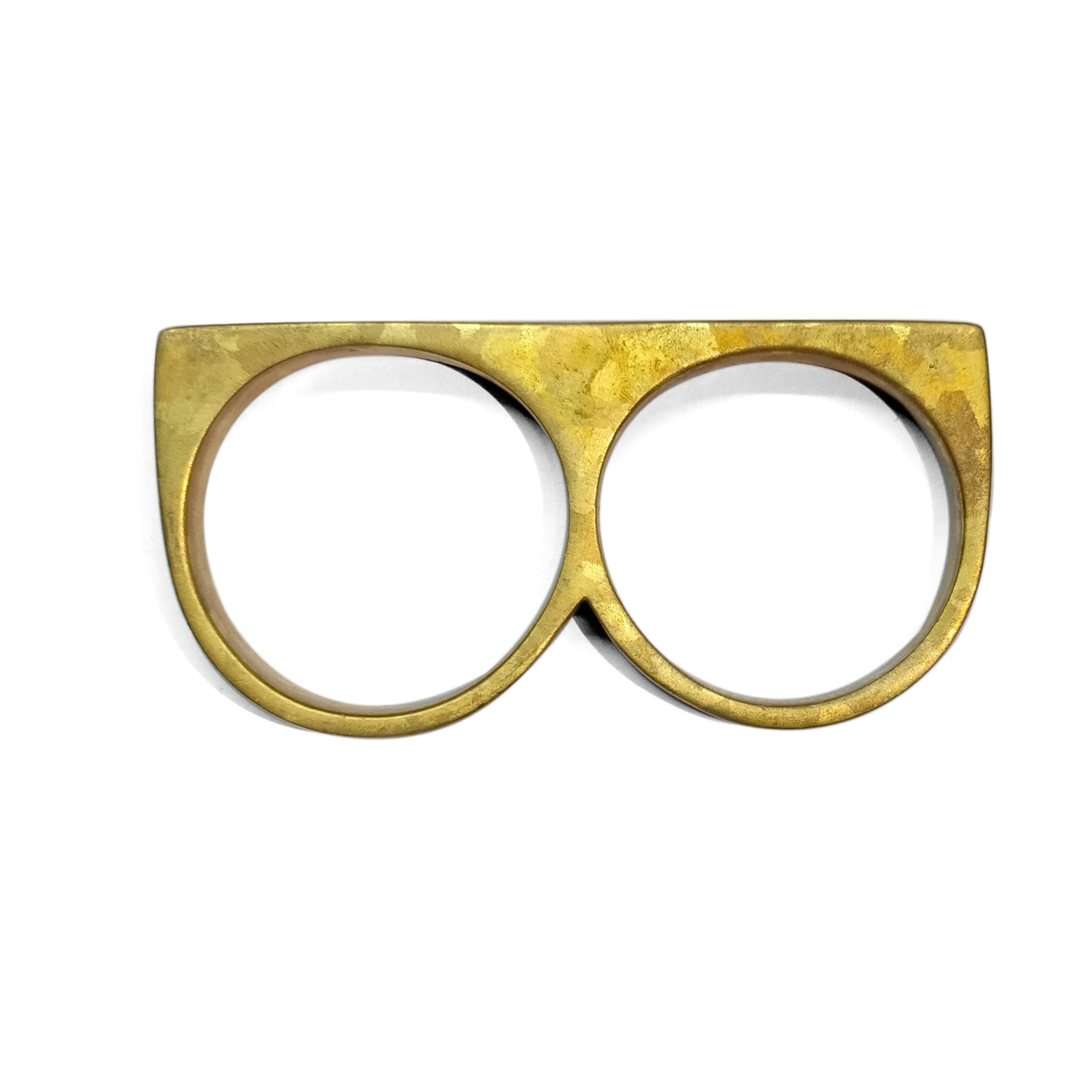 2 Finger Ring Slim Square Acid