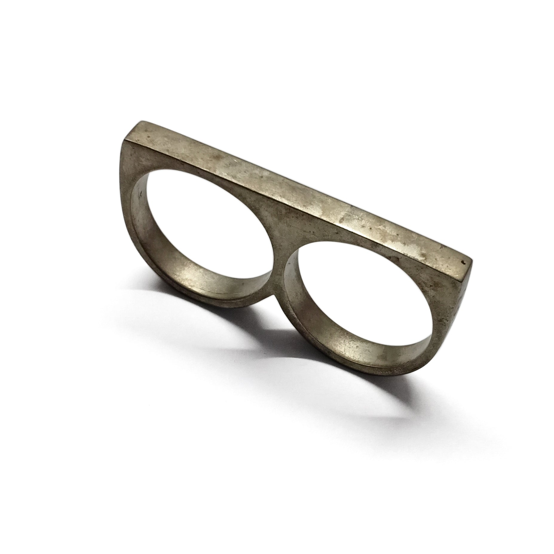 2 Finger Ring Slim Square Acid