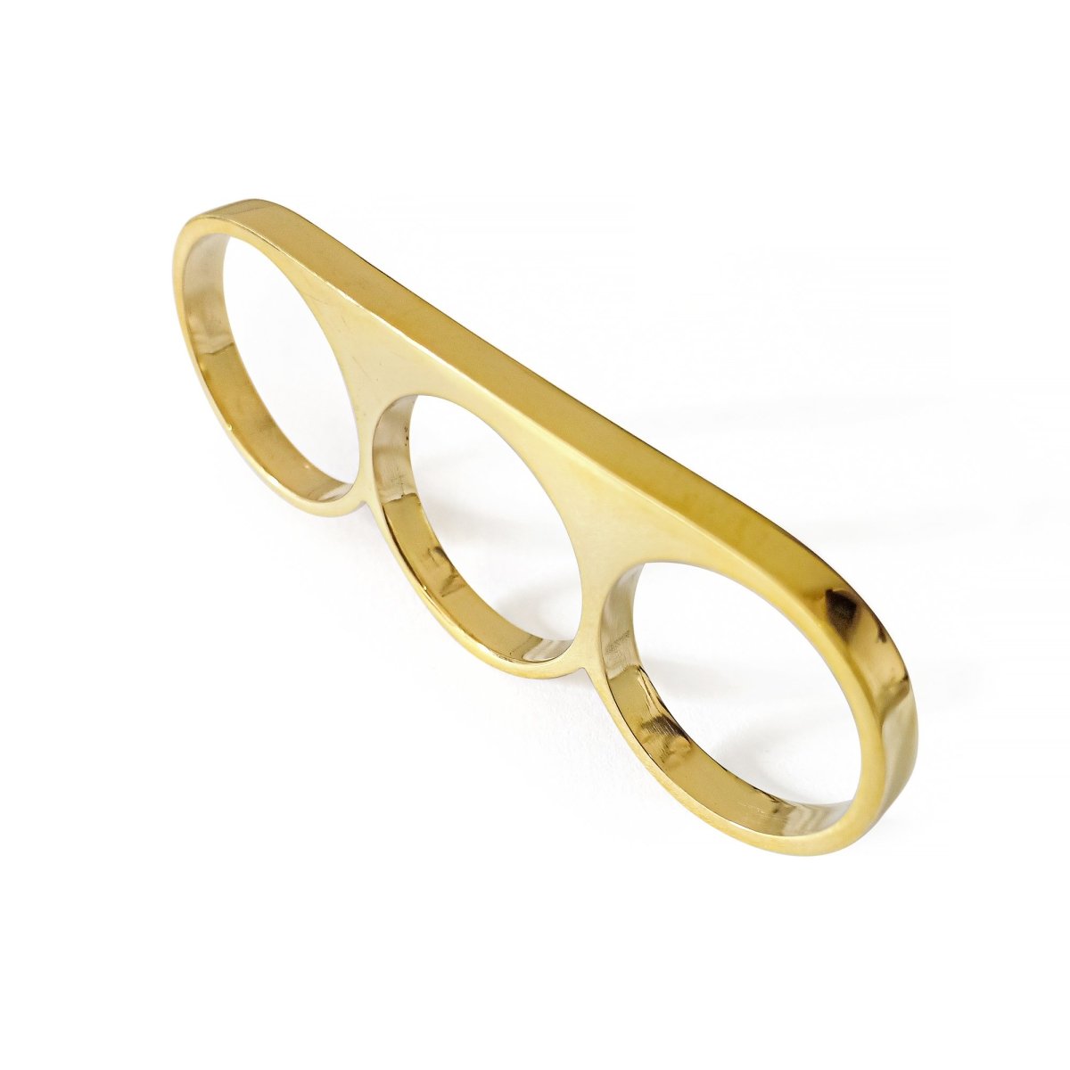 3 Finger Ring Slim Gold - eleven44