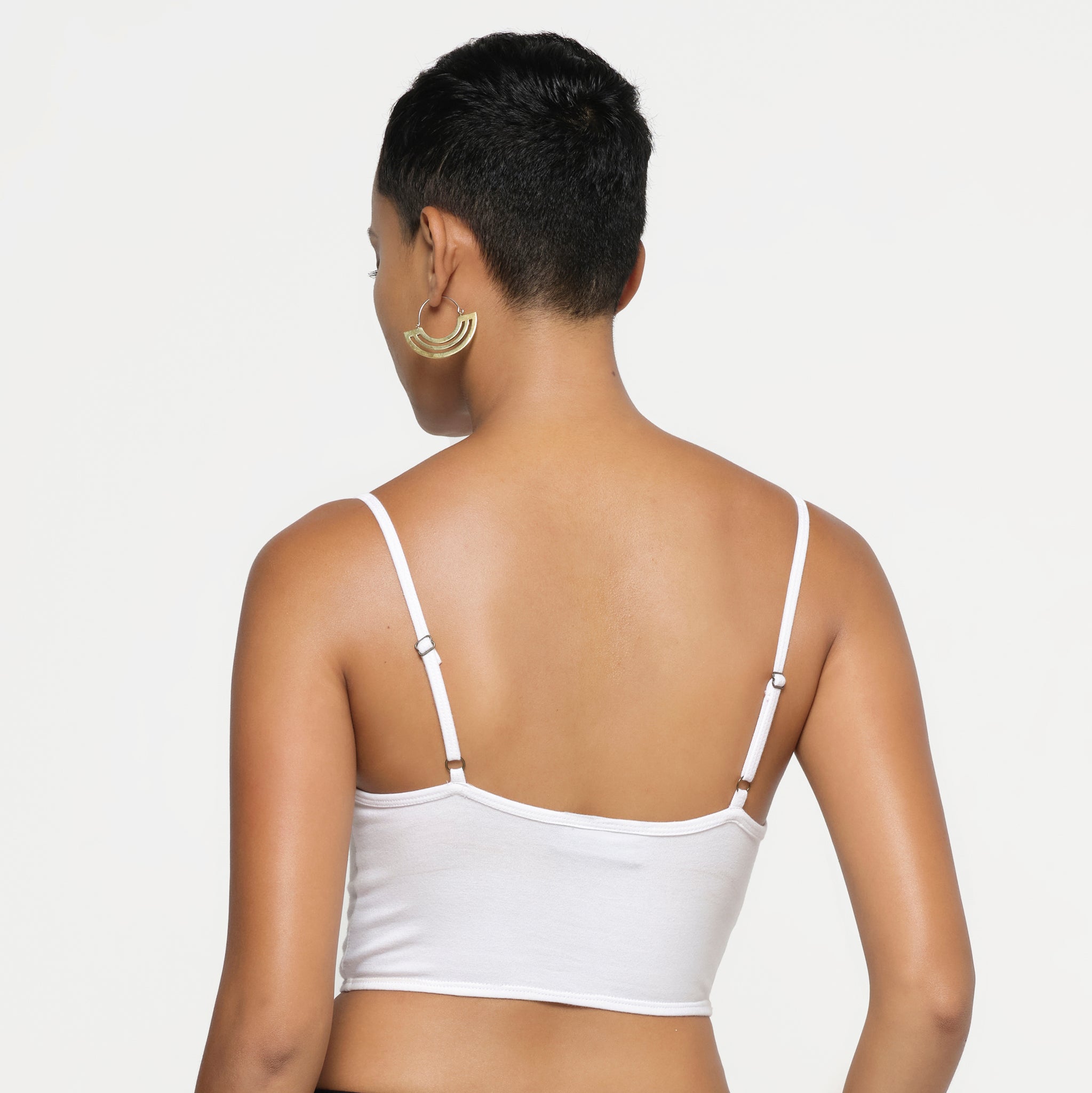 White Bustier Organic Cotton Lycra