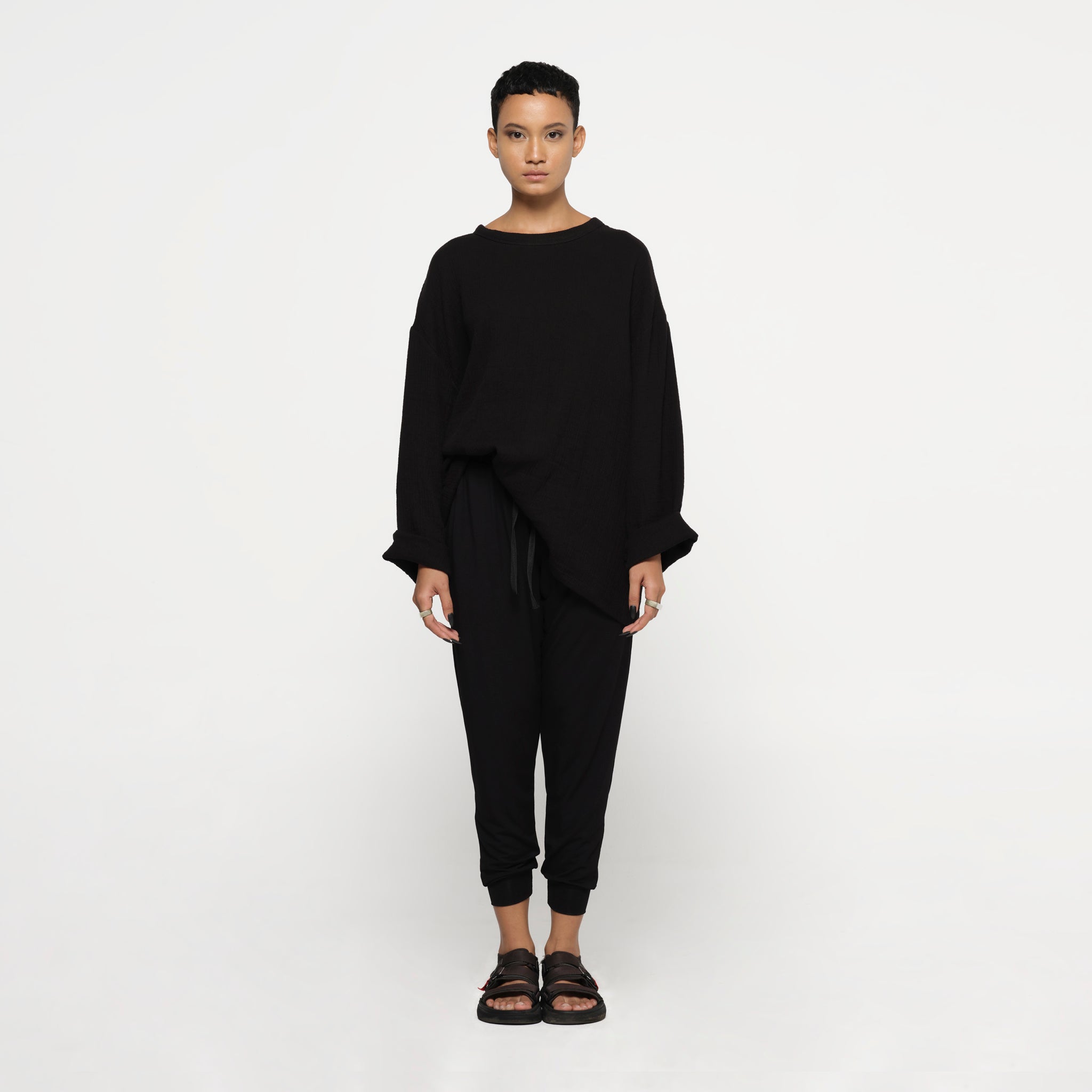 Hemp Gauze Long Sleeve Top