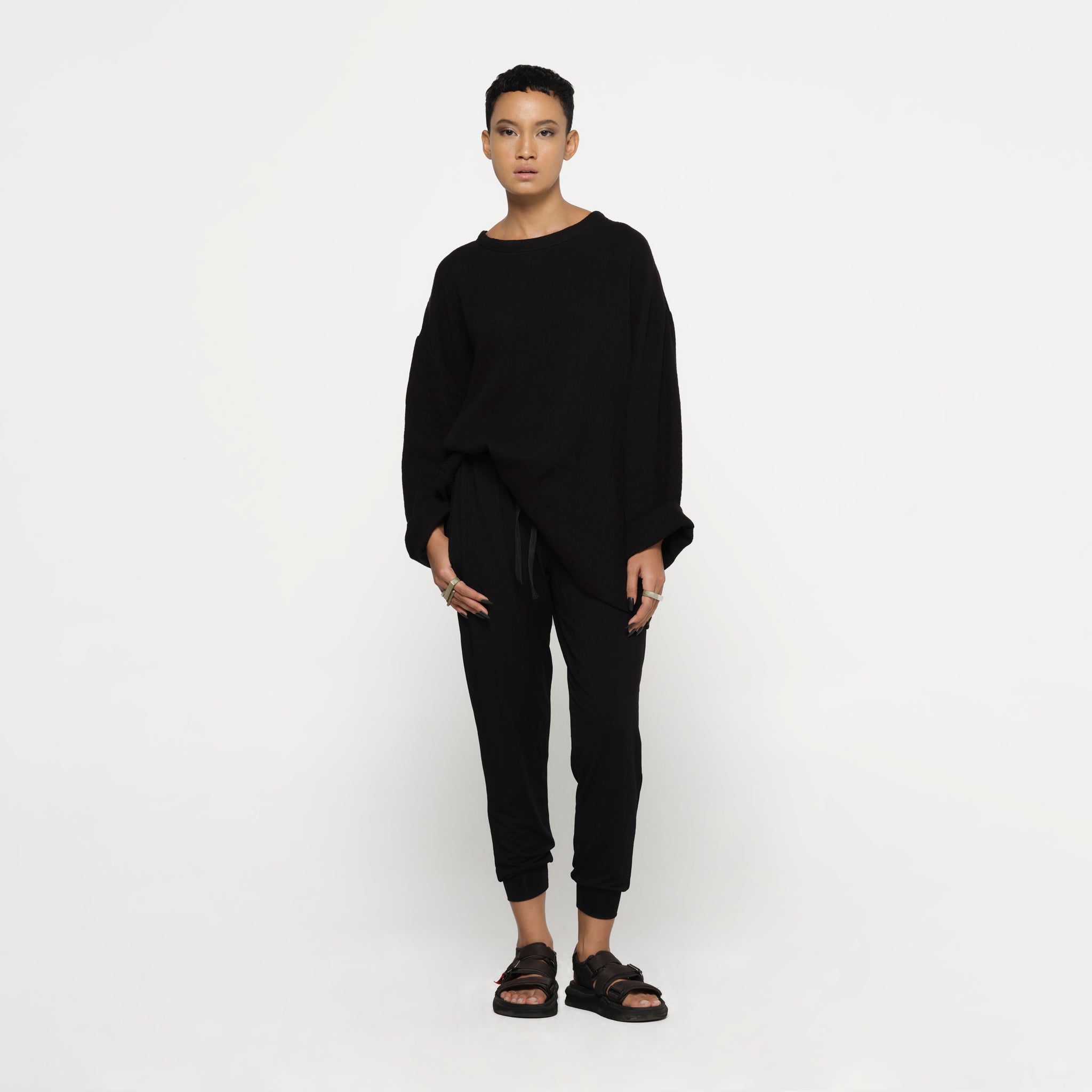 Hemp Gauze Long Sleeve Top