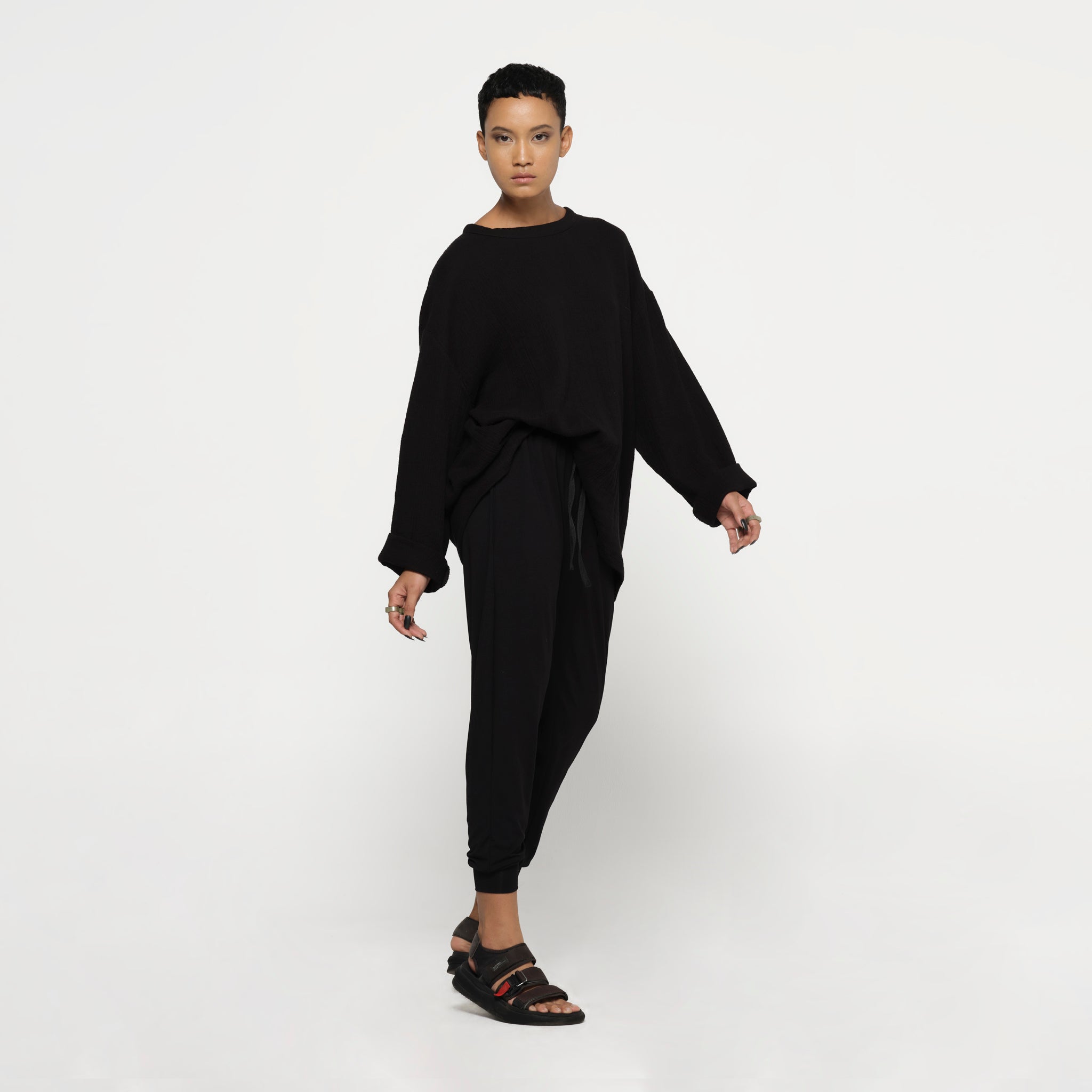 Hemp Gauze Long Sleeve Top