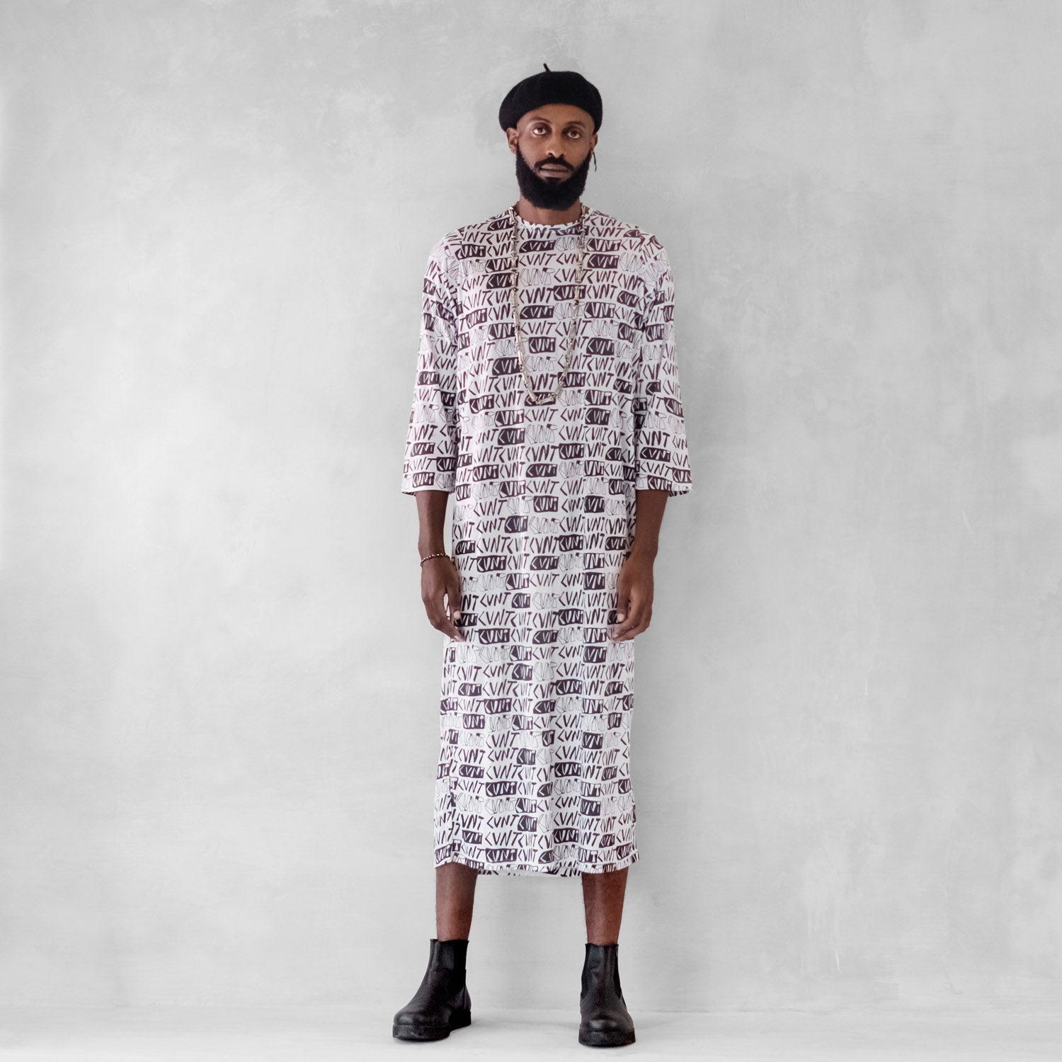 Mens Kaftan Long Sleeve CVNT White