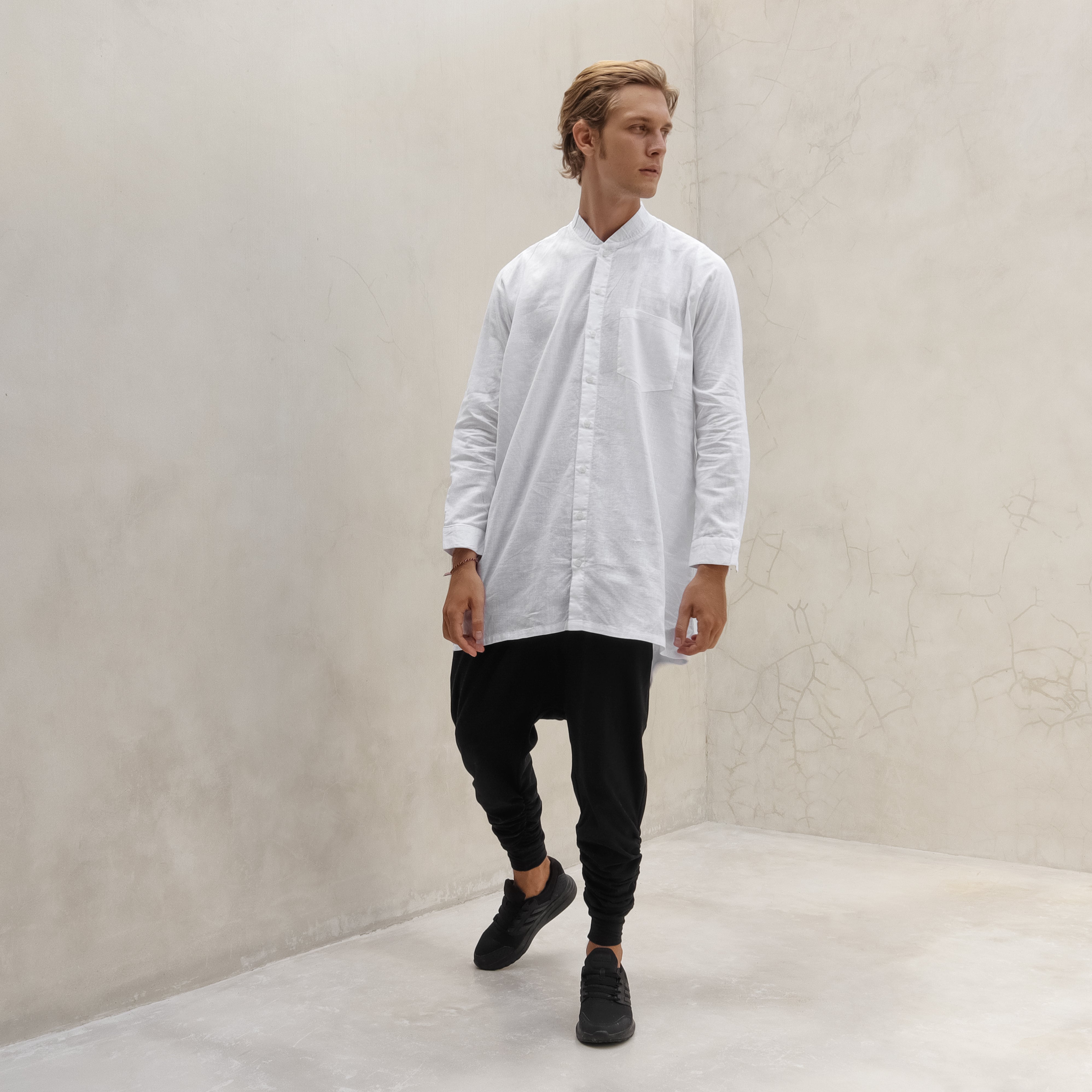 Hemp Tunic White Men