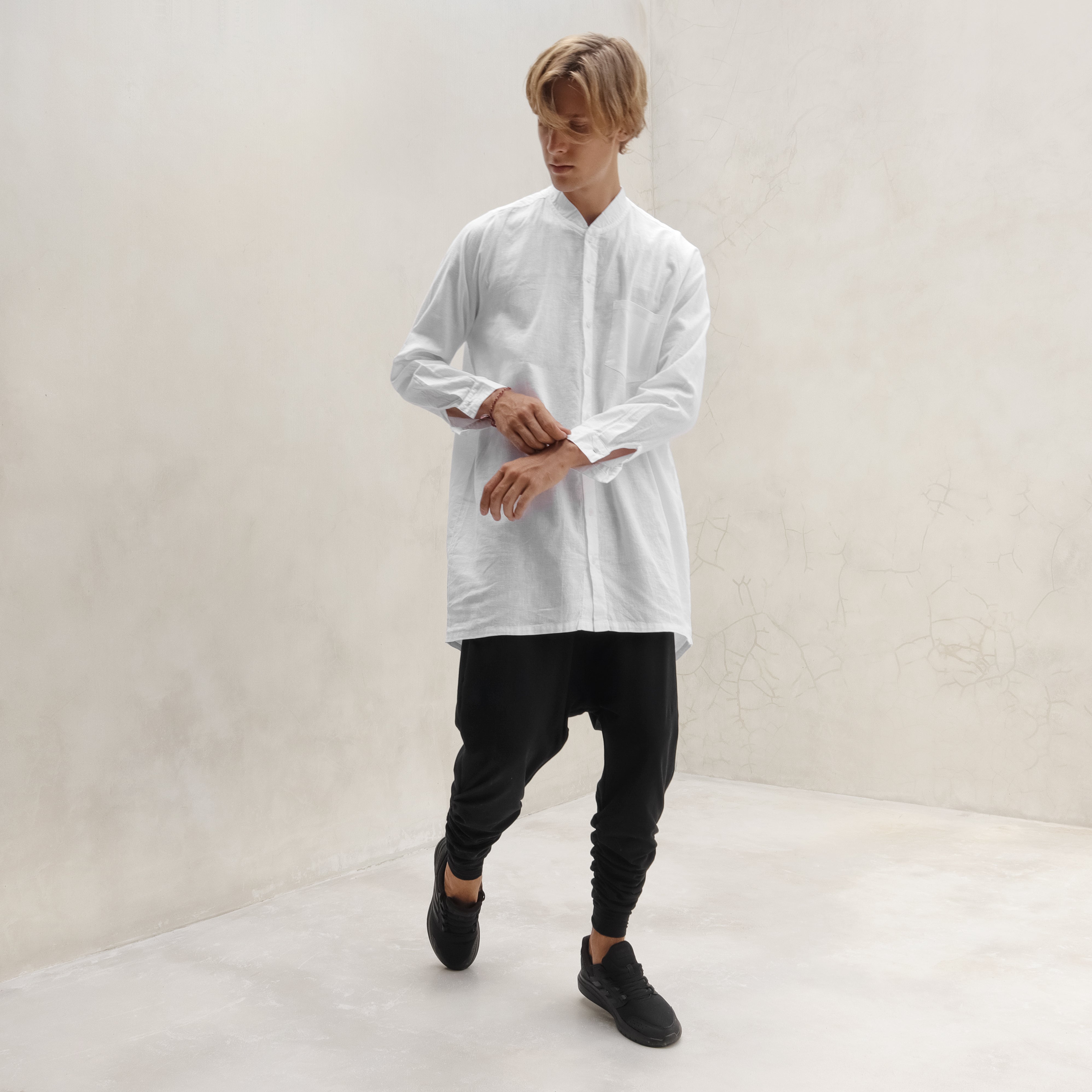 Hemp Tunic White Men