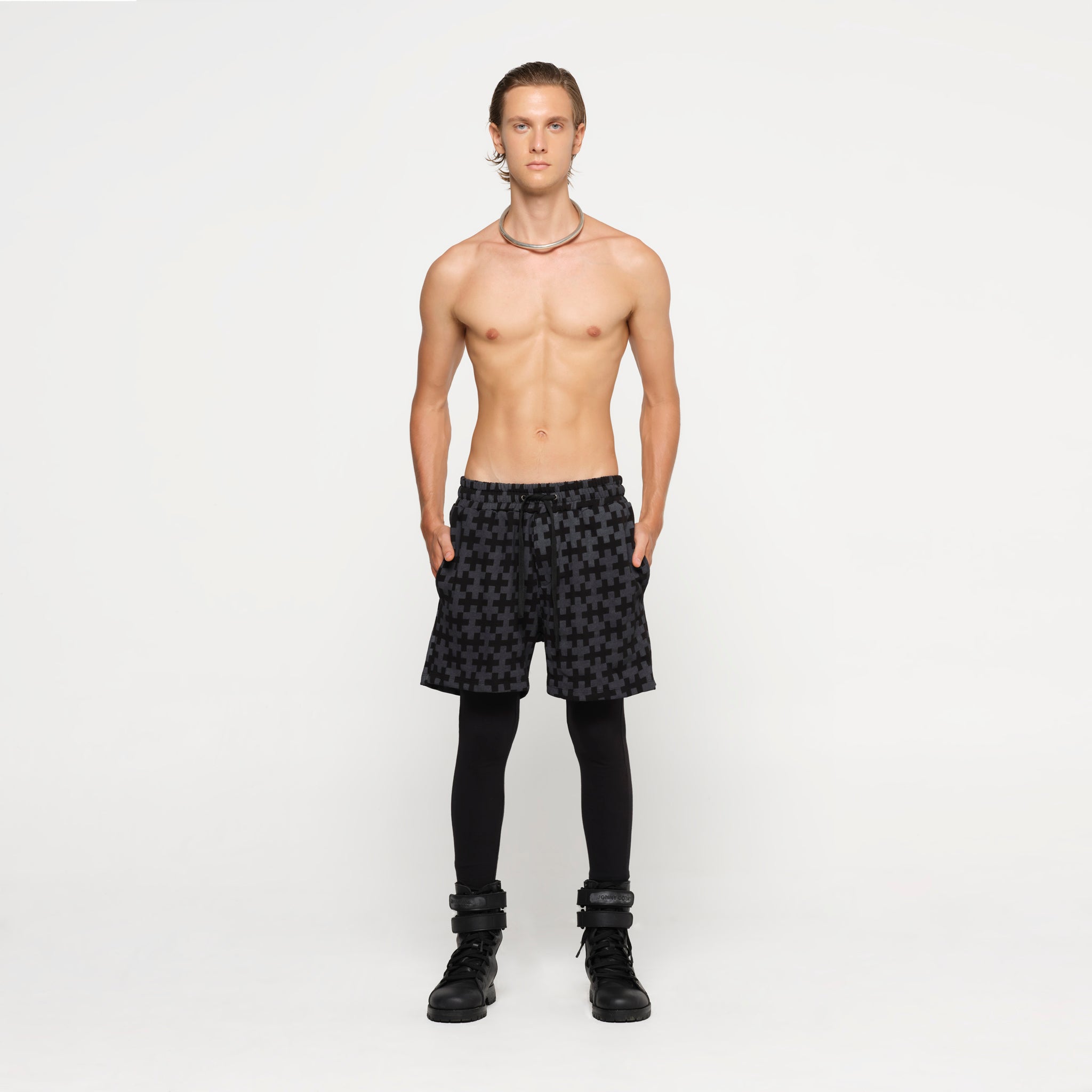 Mens Printed Sweatshorts Organic Cotton