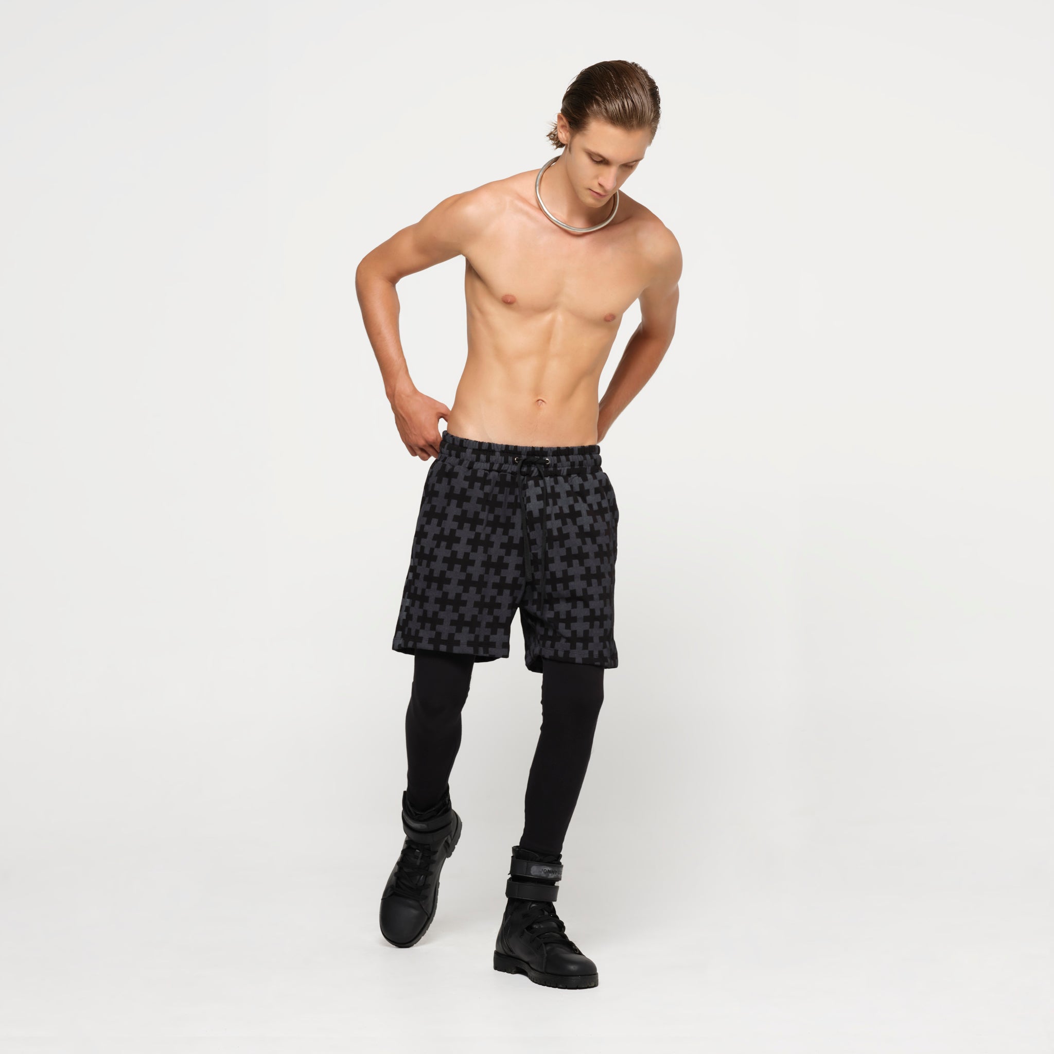 Mens Printed Sweatshorts Organic Cotton