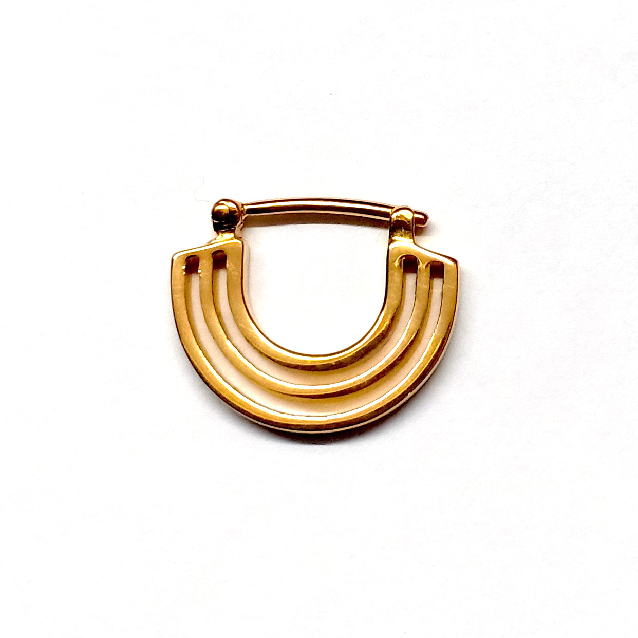Parallel Lines Septum Gold