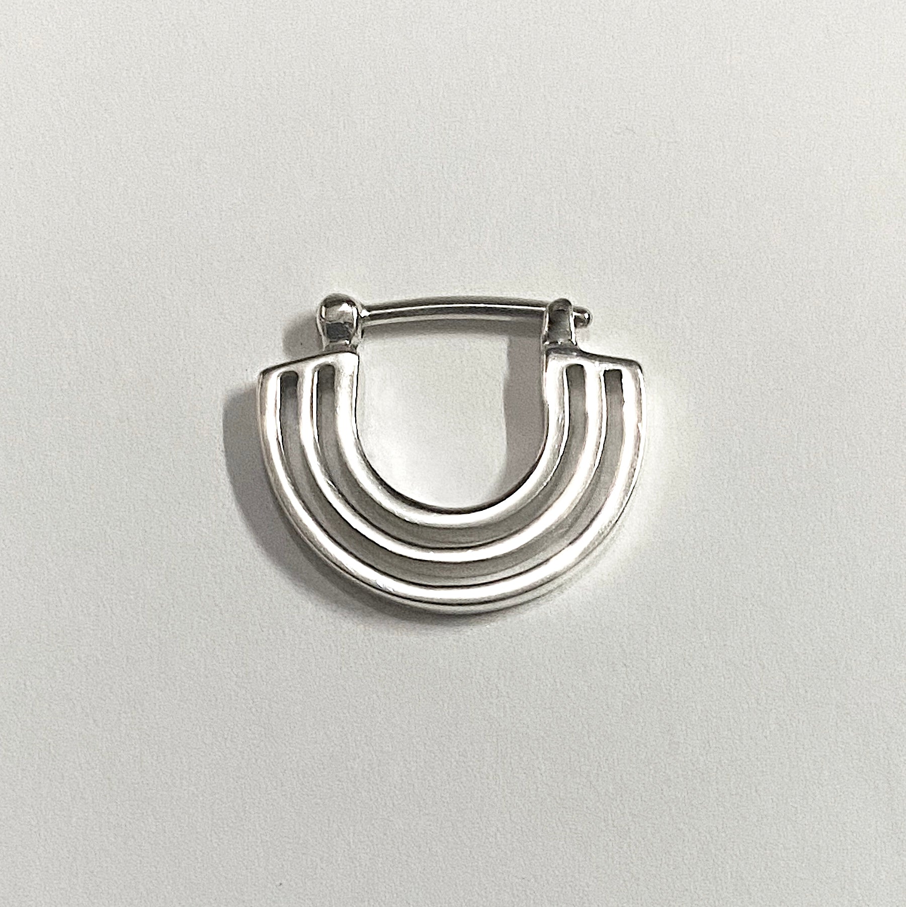 Parallel Lines Septum Silver