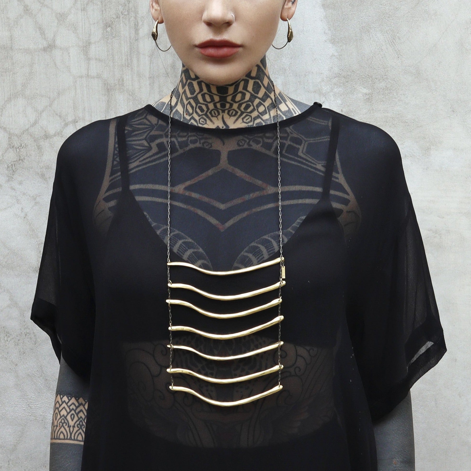 Bone Breast Plate Brass