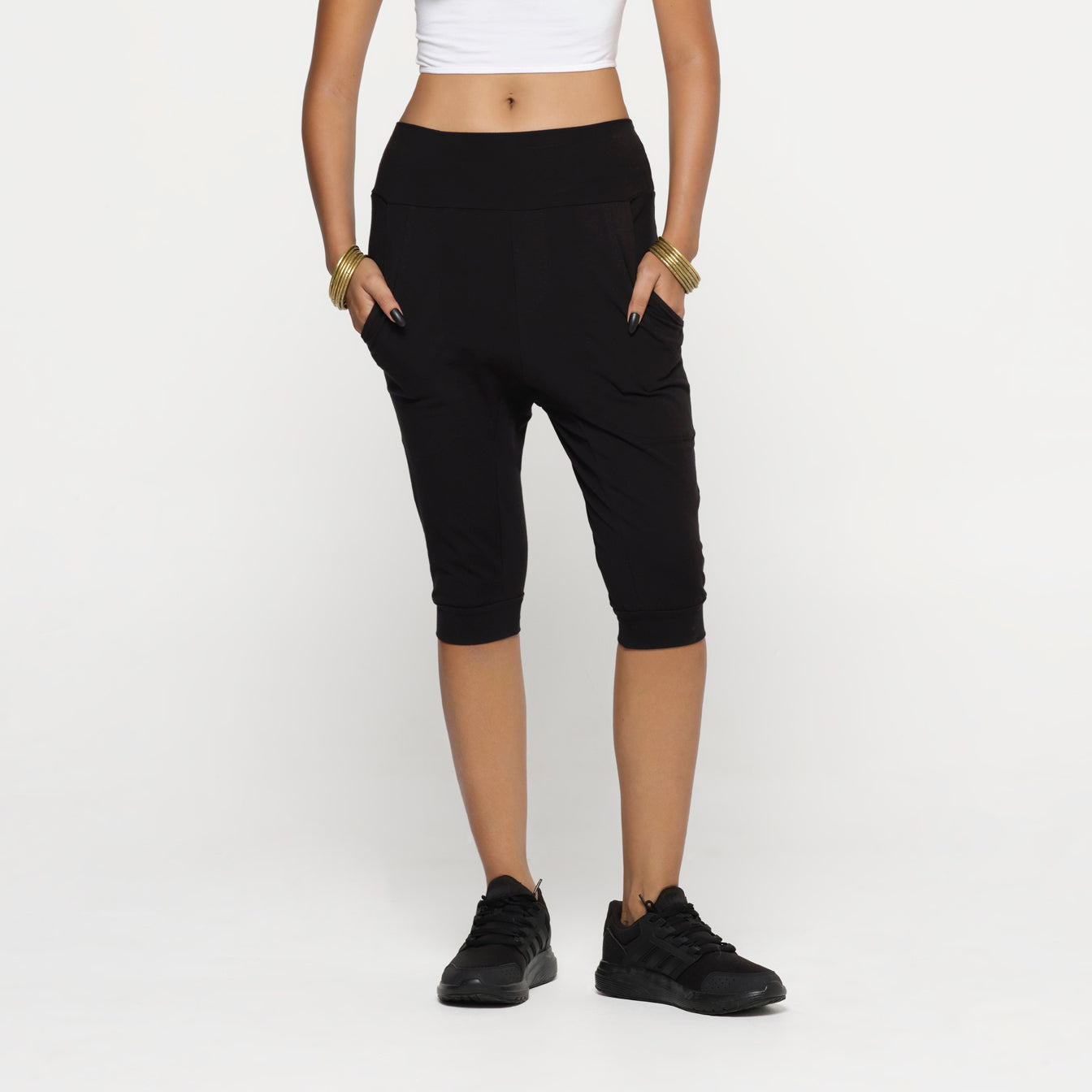 Black Riding Shorts Organic Cotton Lycra