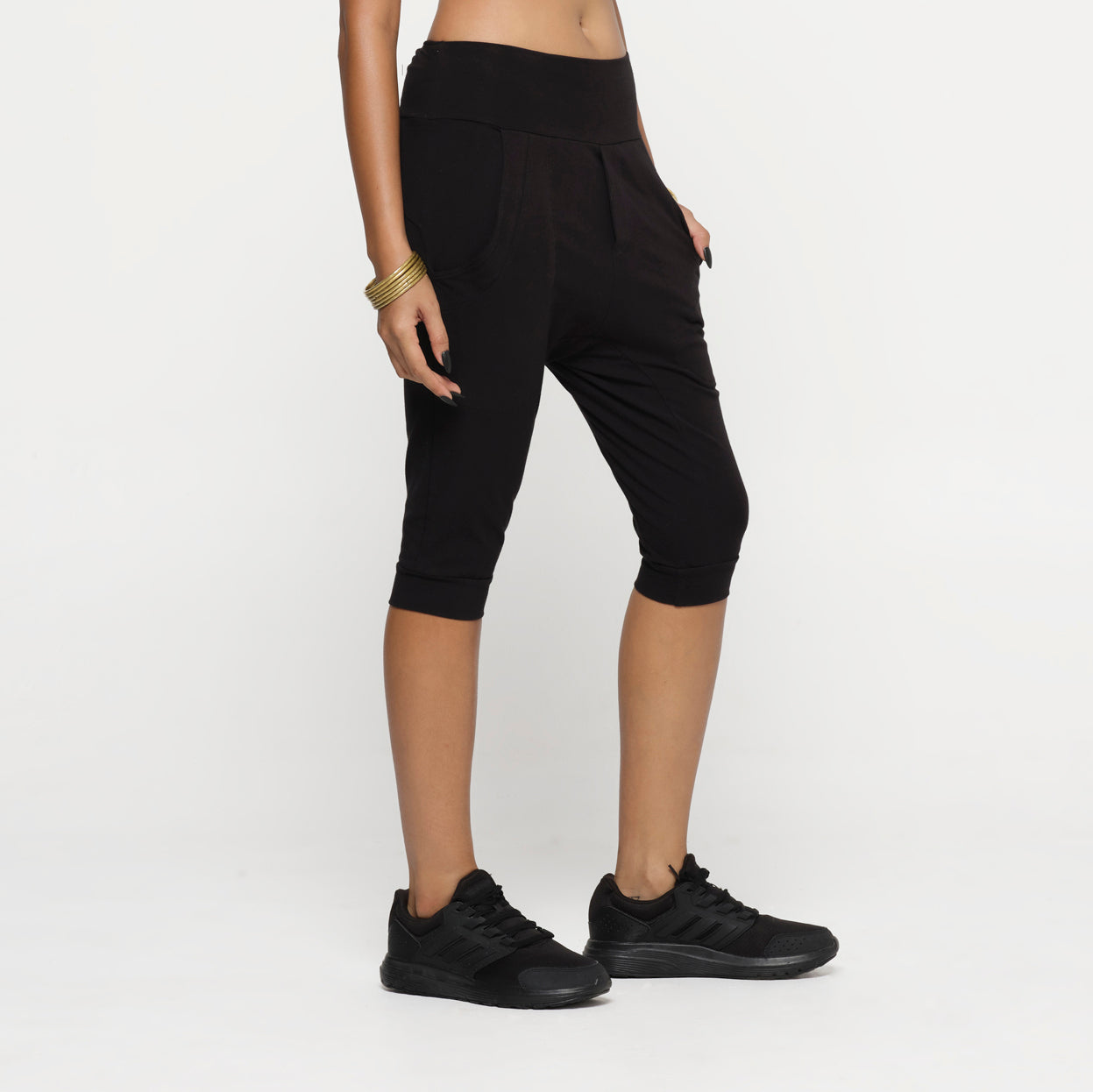 Black Riding Shorts Organic Cotton Lycra