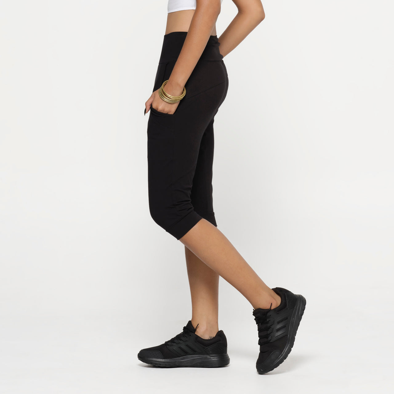 Black Riding Shorts Organic Cotton Lycra