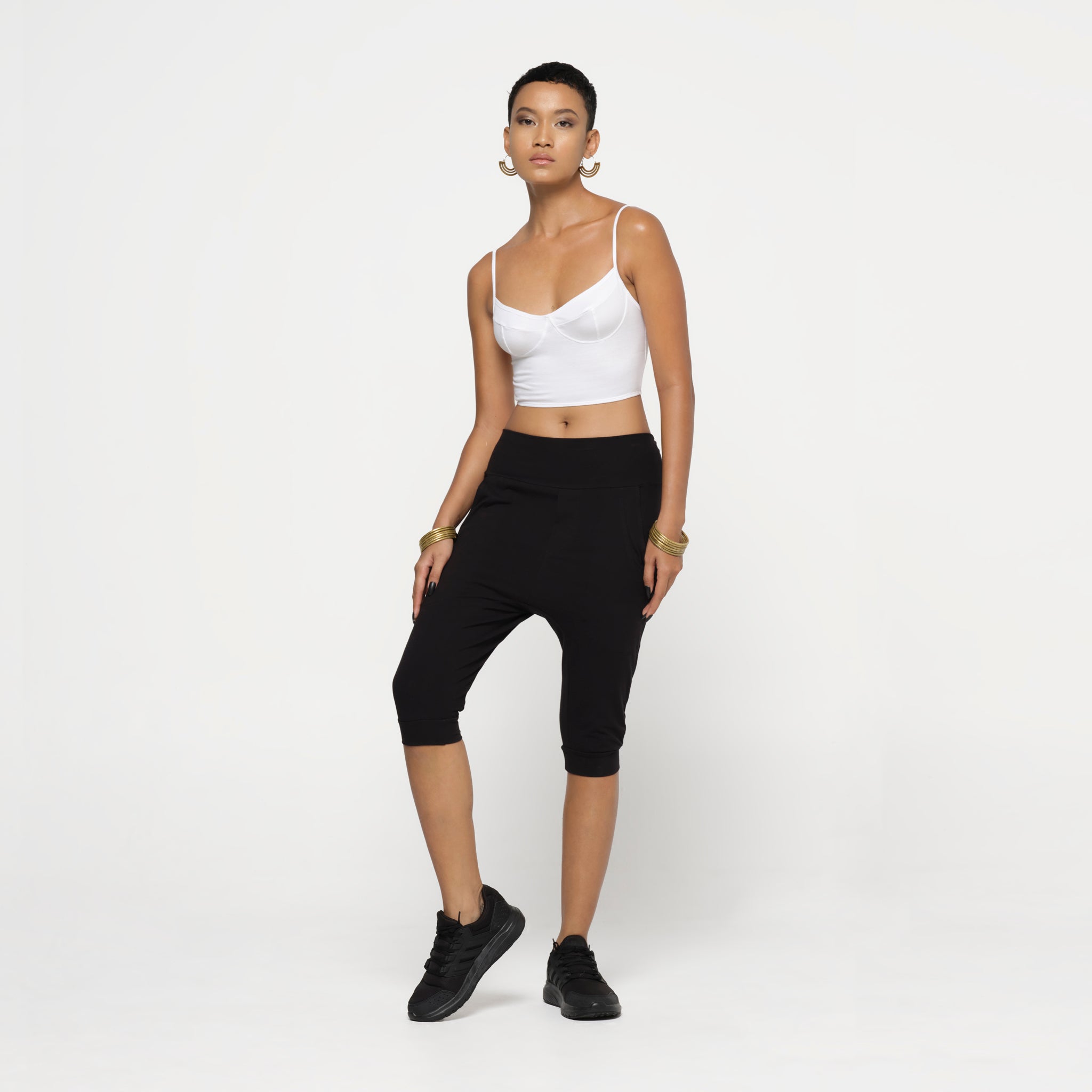 Black Riding Shorts Organic Cotton Lycra