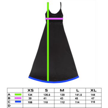 Spaghetti Strap Dress Black Bamboo