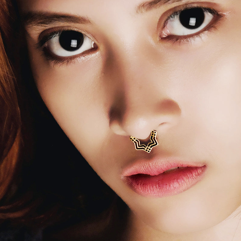 Square Septum Gold
