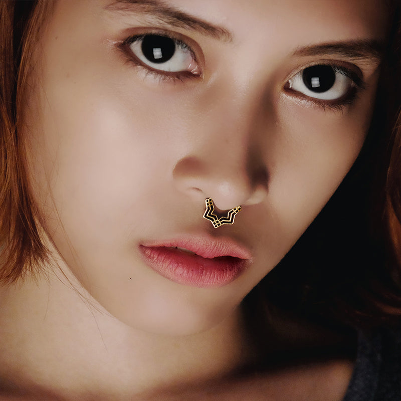 Square Septum Gold